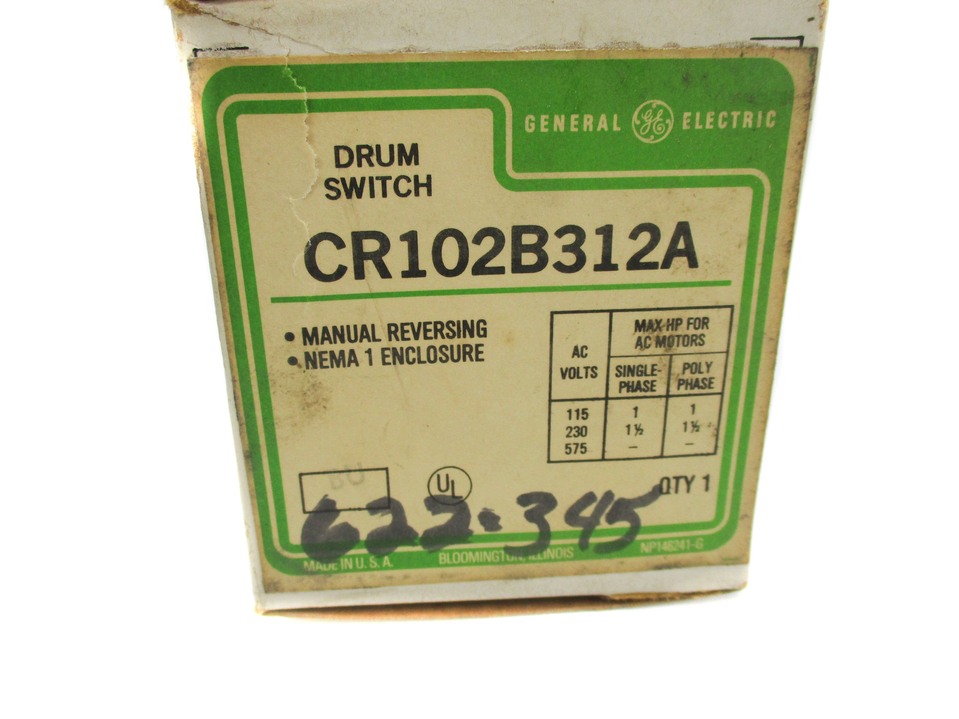 GENERAL ELECTRIC CR102B312A NSMP