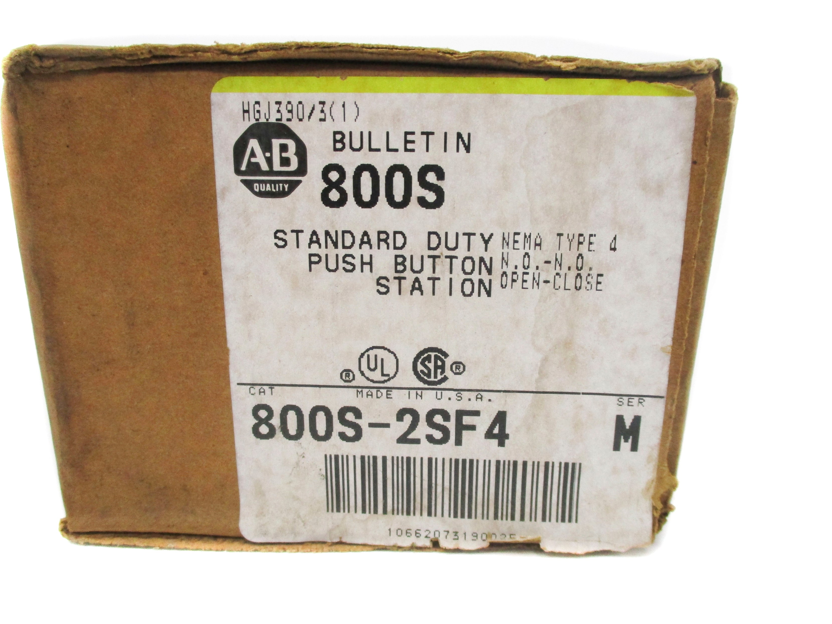 ALLEN BRADLEY 800S-2SF4 SER. M (BR/YL) NSMP
