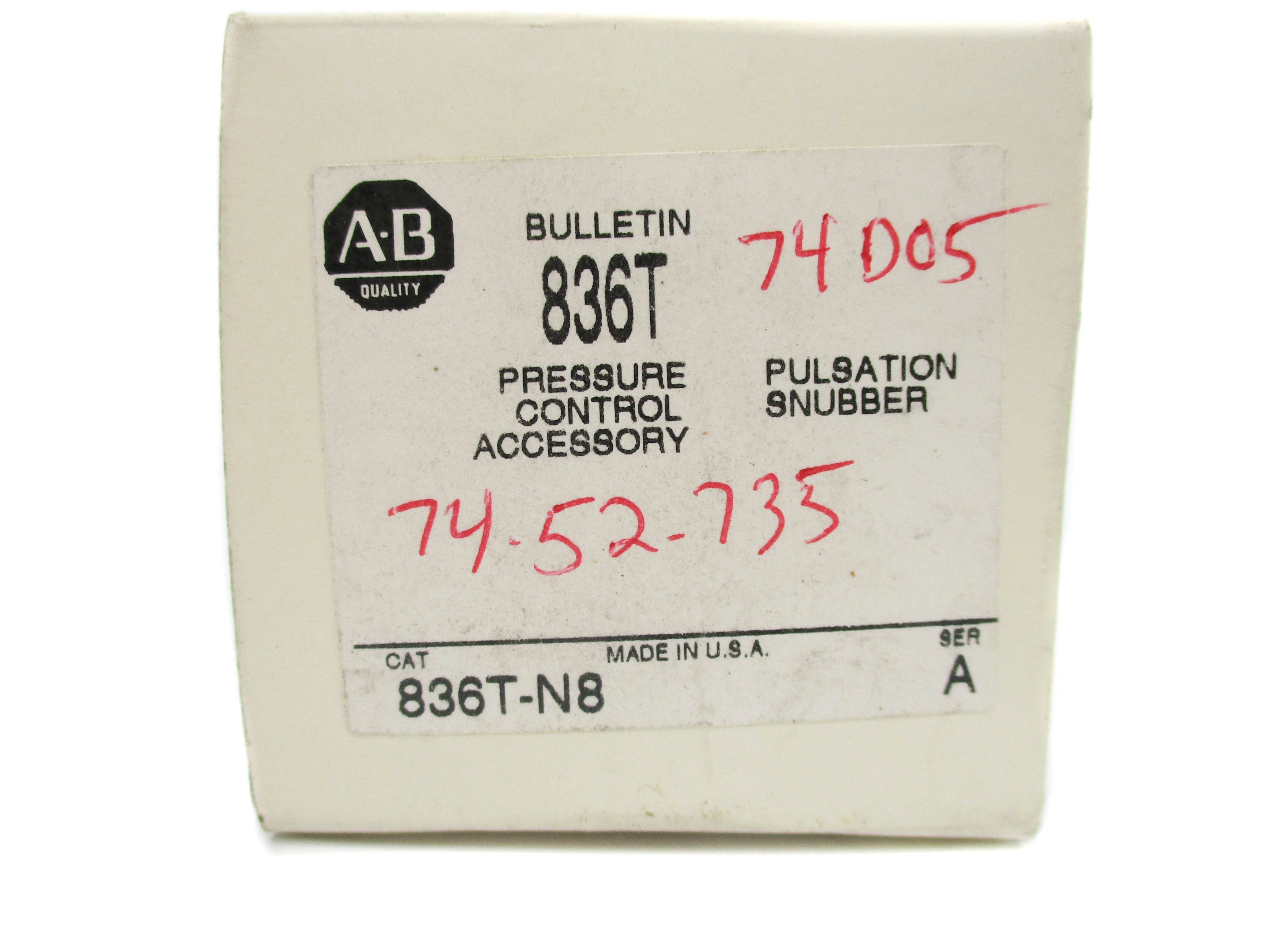 INDUSTRIAL SPARE PART 836T-N8 SER. A (WH) NSMP