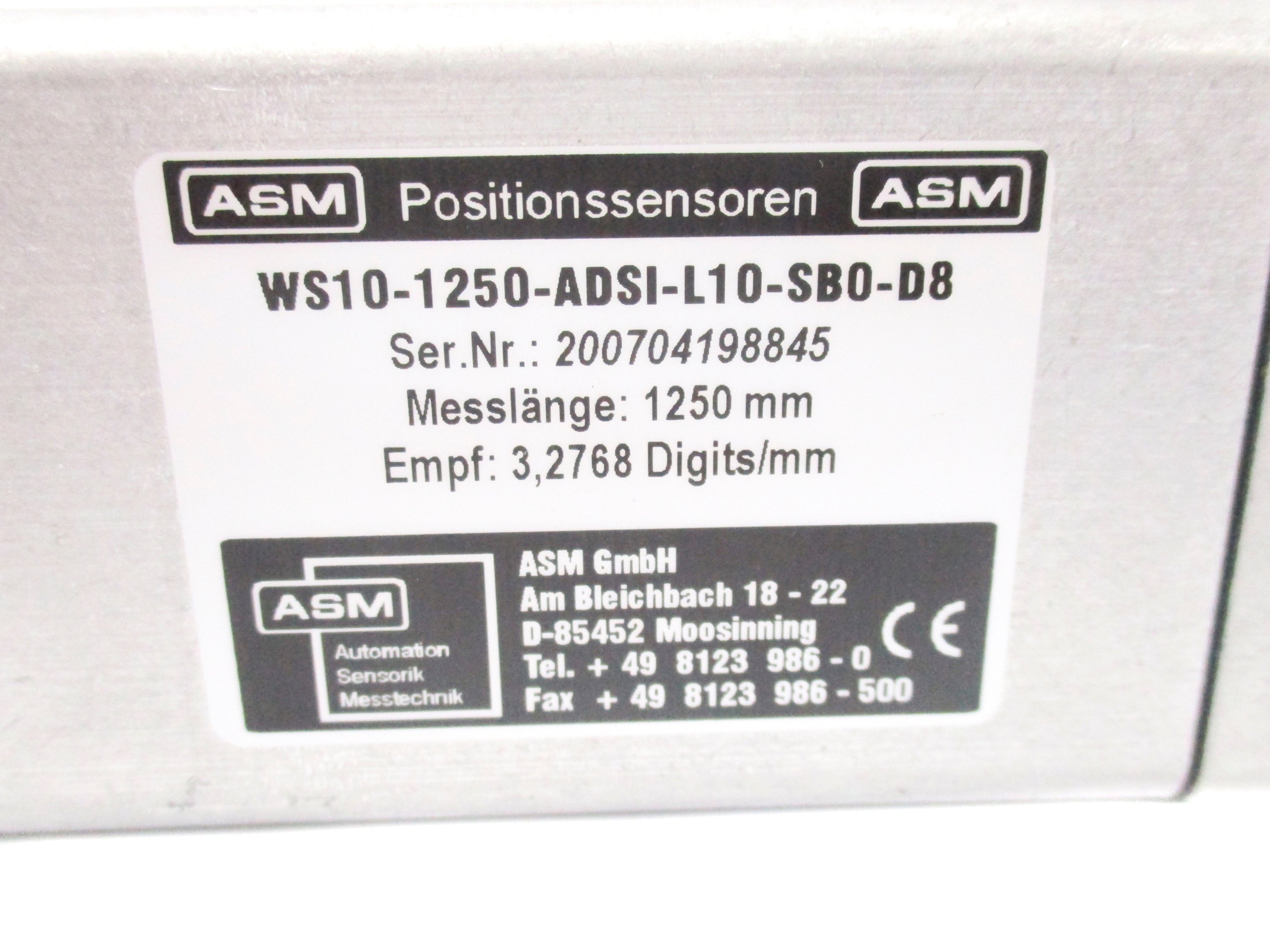 ASM WS10-1250-ADSI-L10-SB0-D8 NSNP
