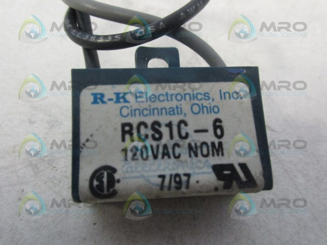 R-K ELECTRONICS RCS1C-6 FILTER TRANS VOLTAGE *NEW NO BOX*