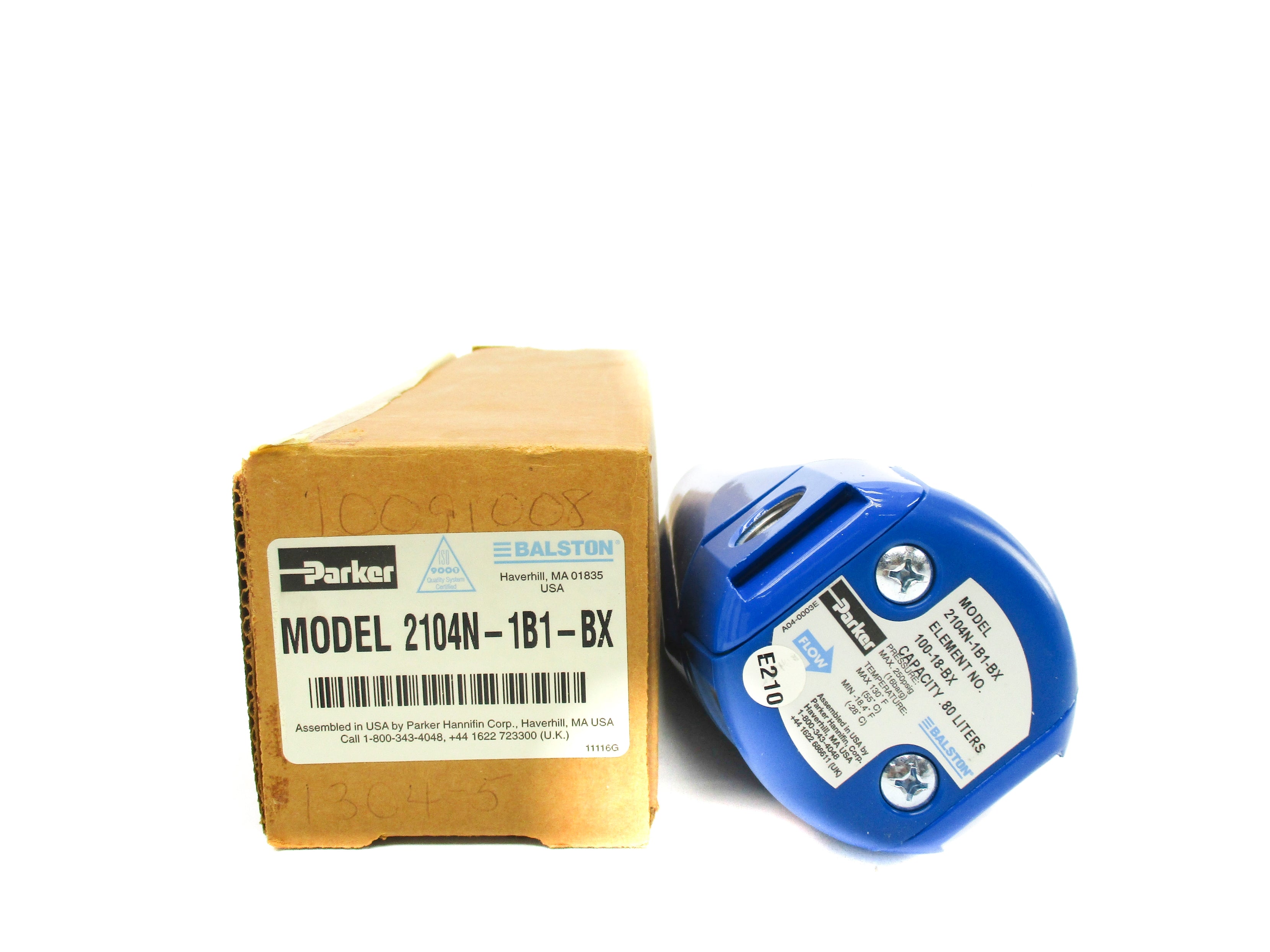PARKER 2104N-1B1-BX 250PSIG NSMP