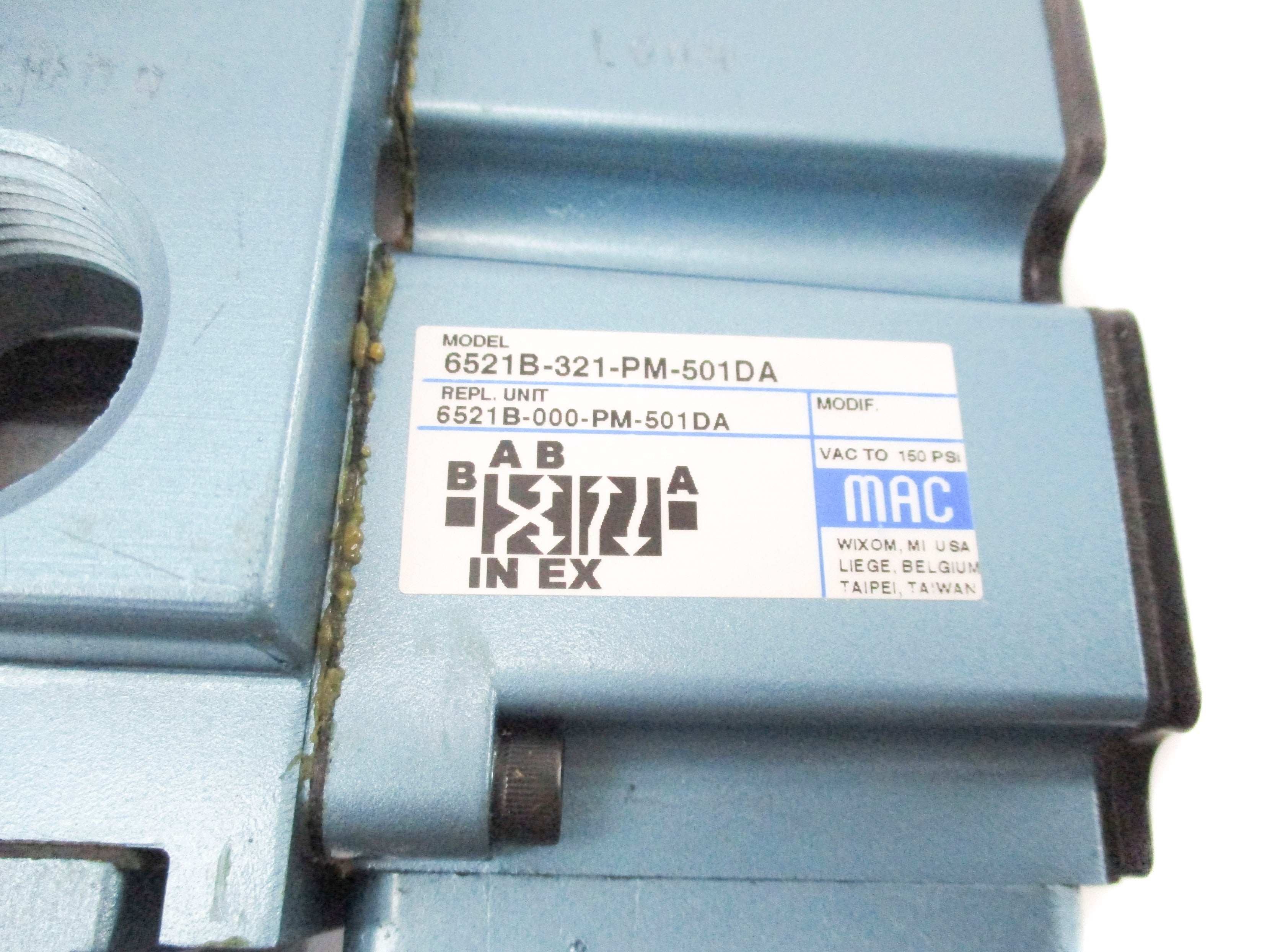 MAC 6521B-321-PM-501DA 150PSI NSNP