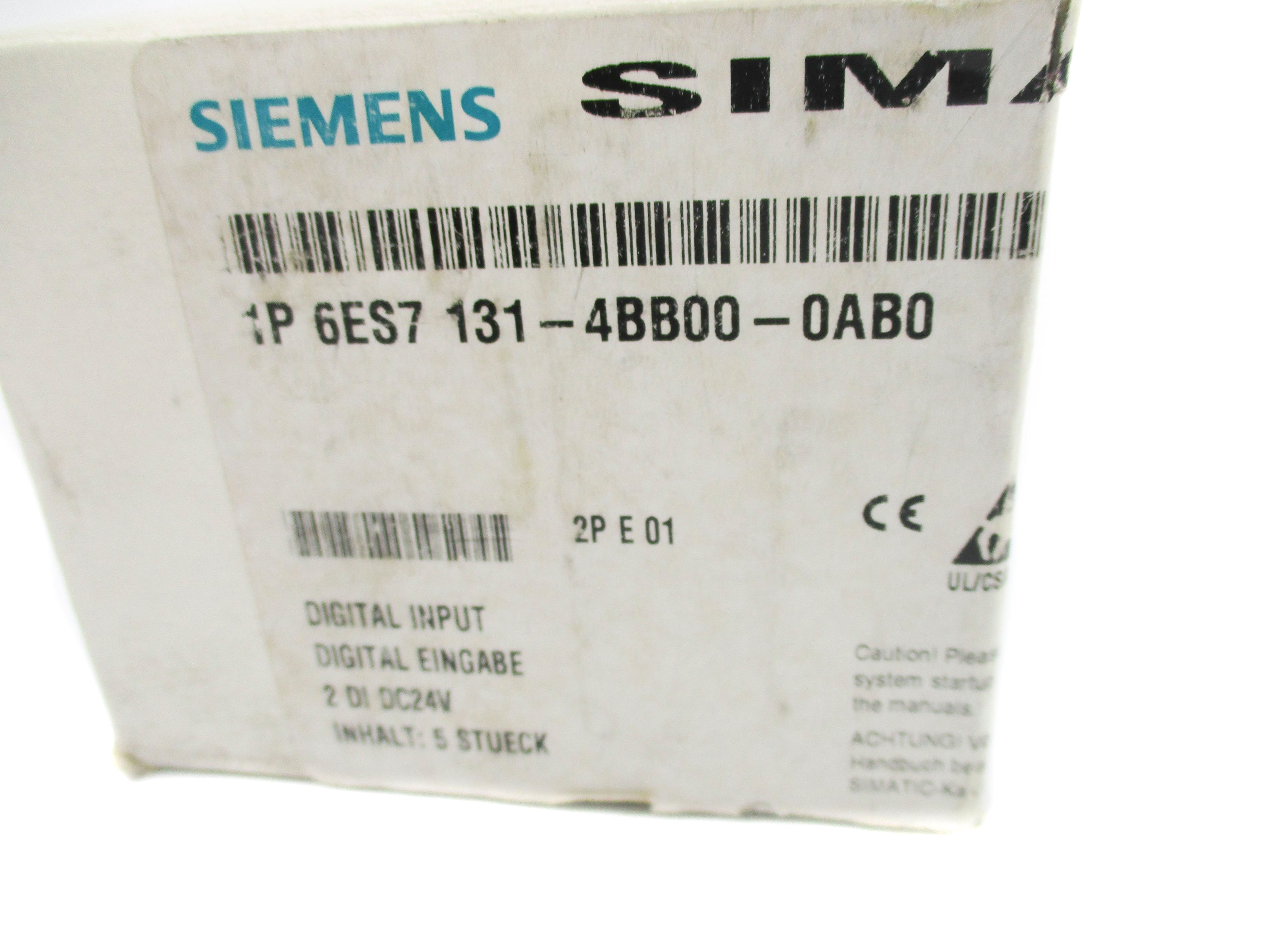 SIEMENS 6ES7131-4BB00-0AB0 24VDC NSFS
