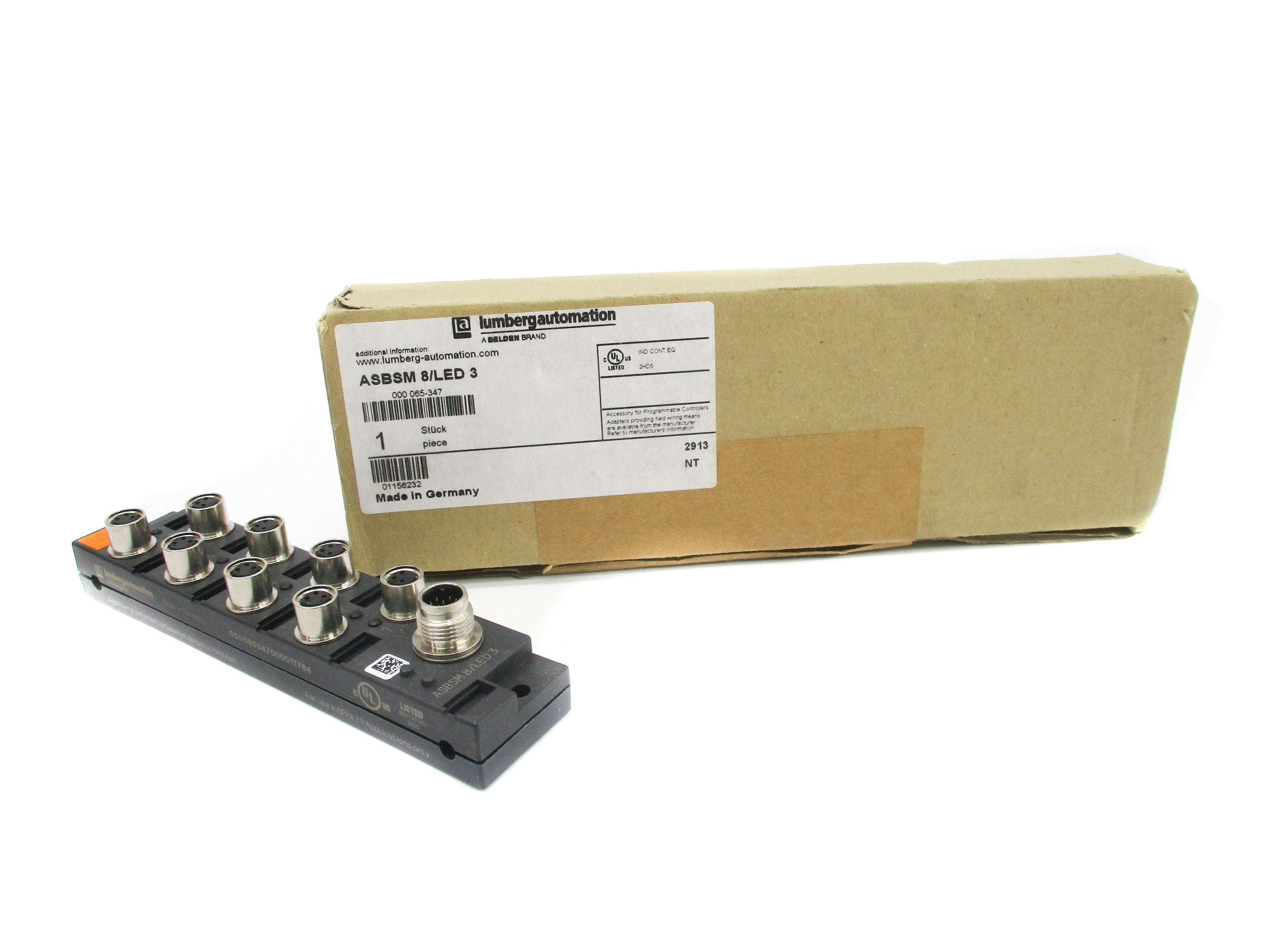 LUMBERG AUTOMATION ASBSM8/LED3 NSMP