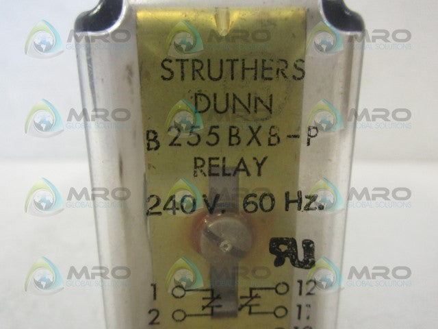 STRUTHERS-DUNN B255BXBP RELAY 240V *USED*