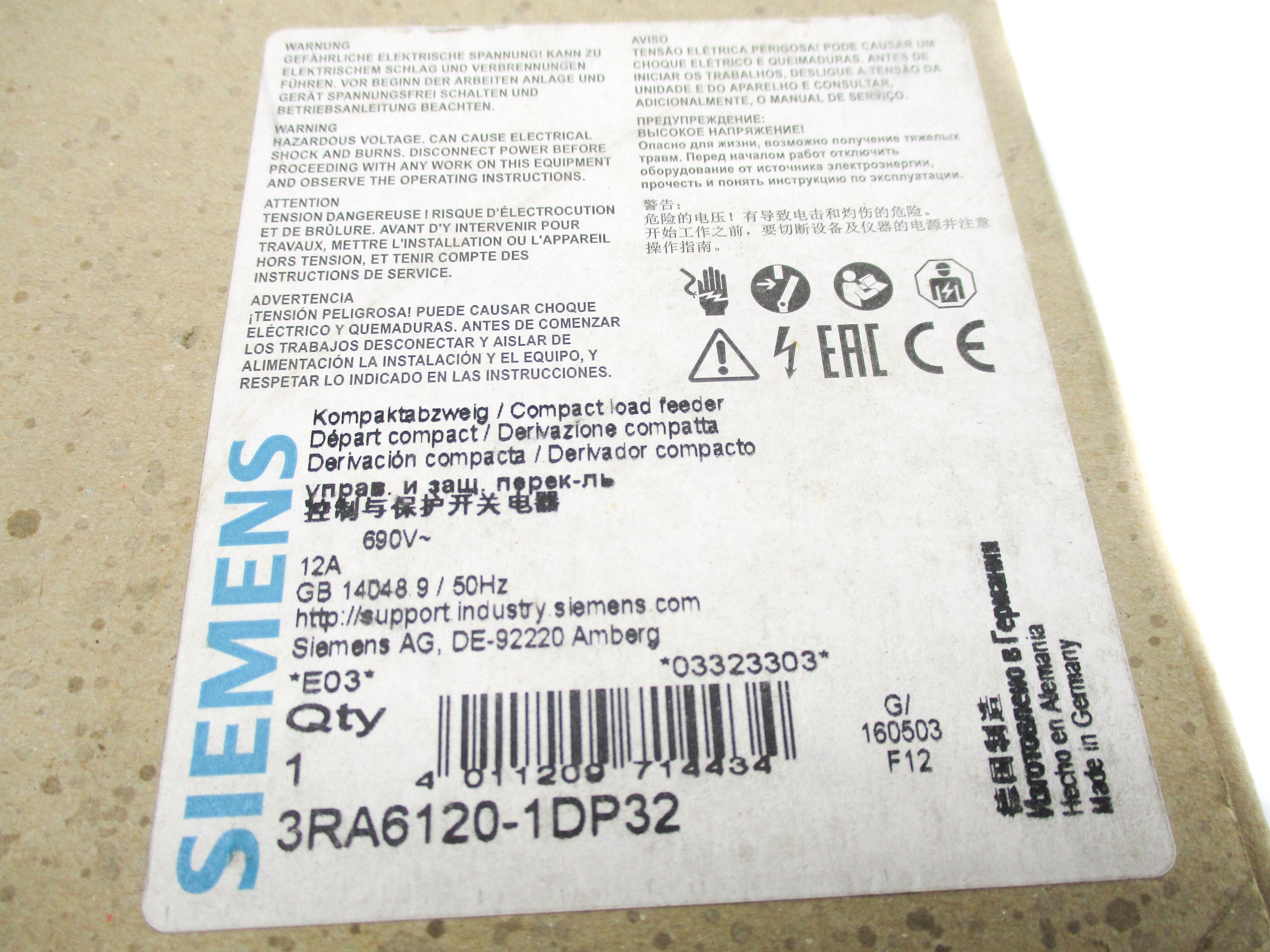 SIEMENS 3RA6120-1DP32 NSMP