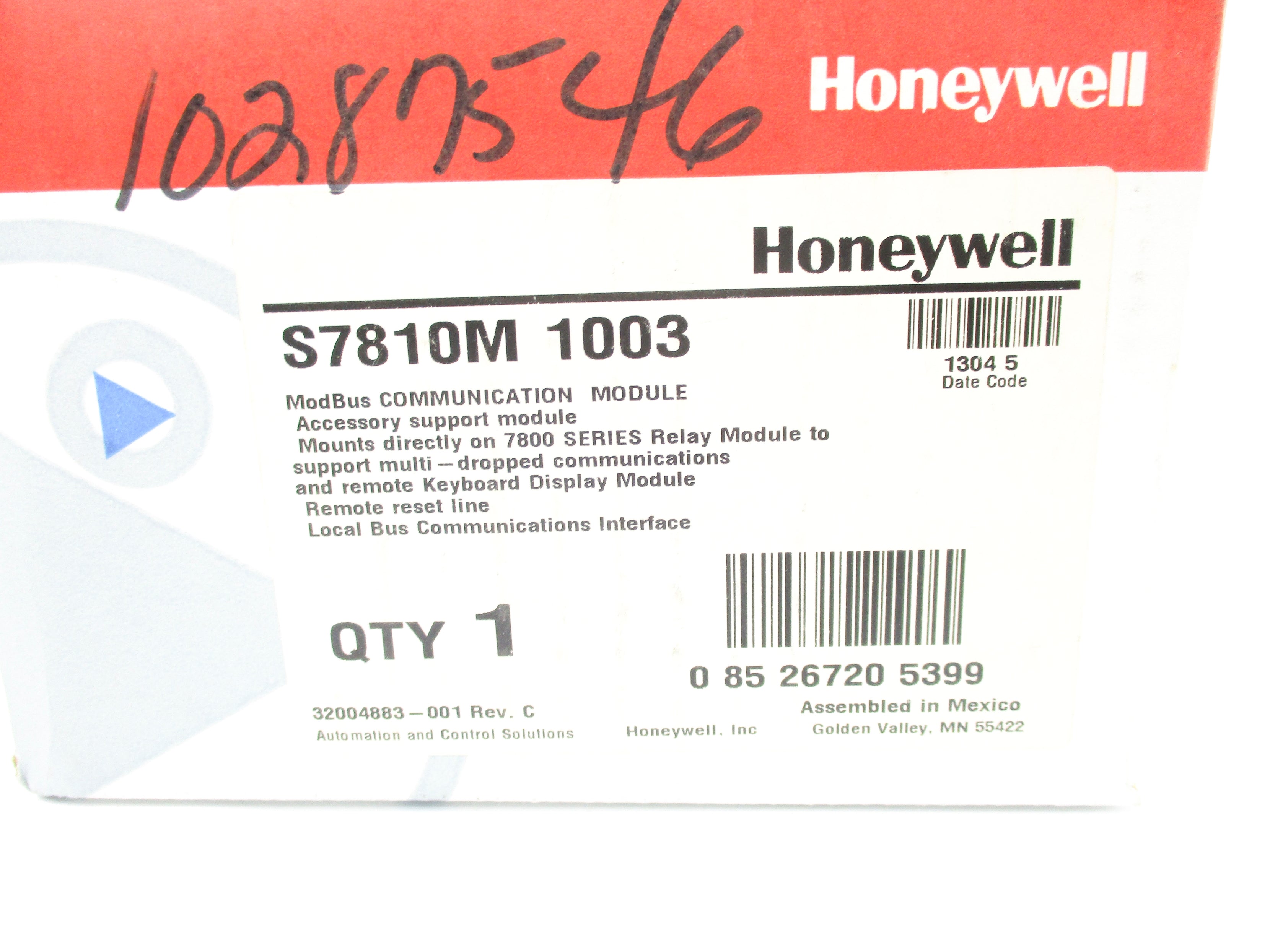 HONEYWELL S7810M1003 12VDC NSMP