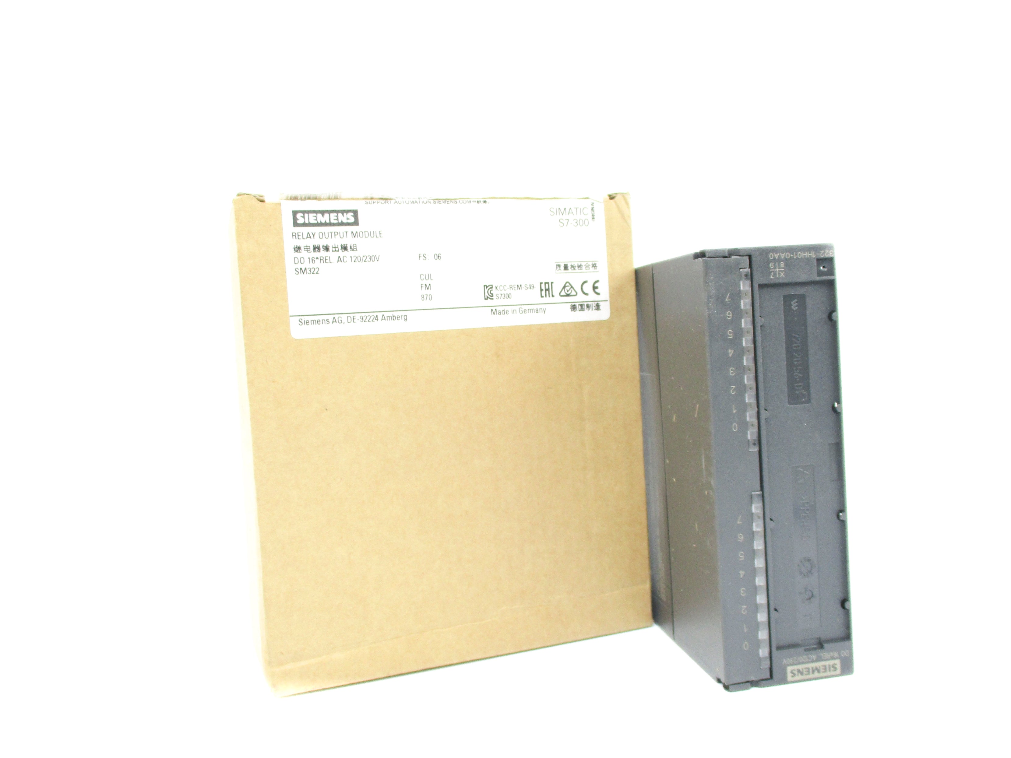 SIEMENS 6ES7322-1HH01-0AA0 (AS PICTURED) NSMP