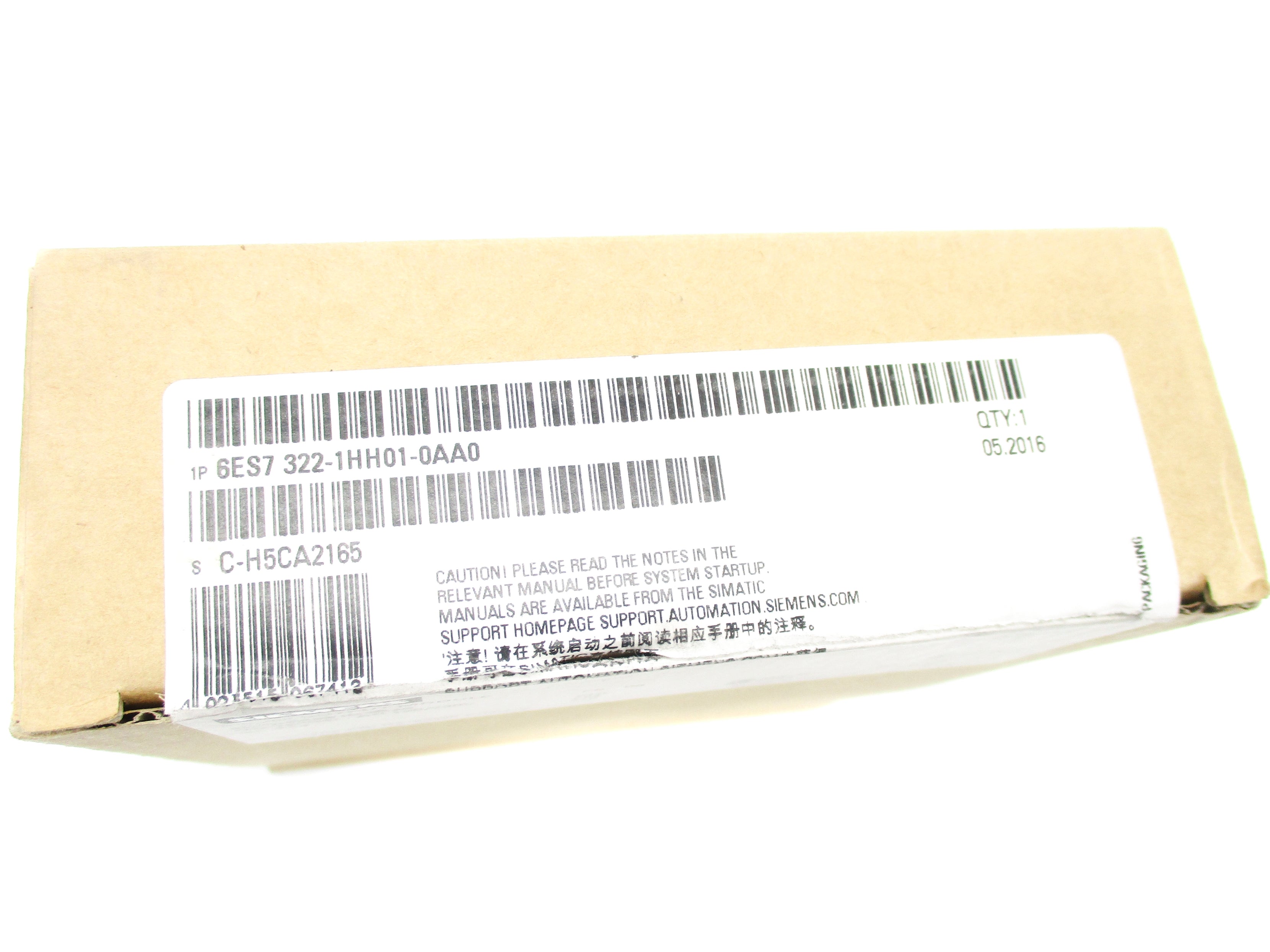 SIEMENS 6ES7322-1HH01-0AA0 (AS PICTURED) NSMP
