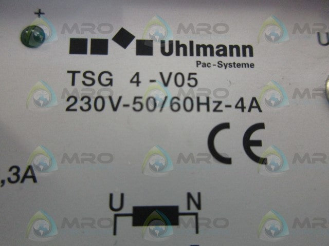 UHLMANN TSG4-VO5 230V-50/60 HZ-4A *NEW NO BOX*