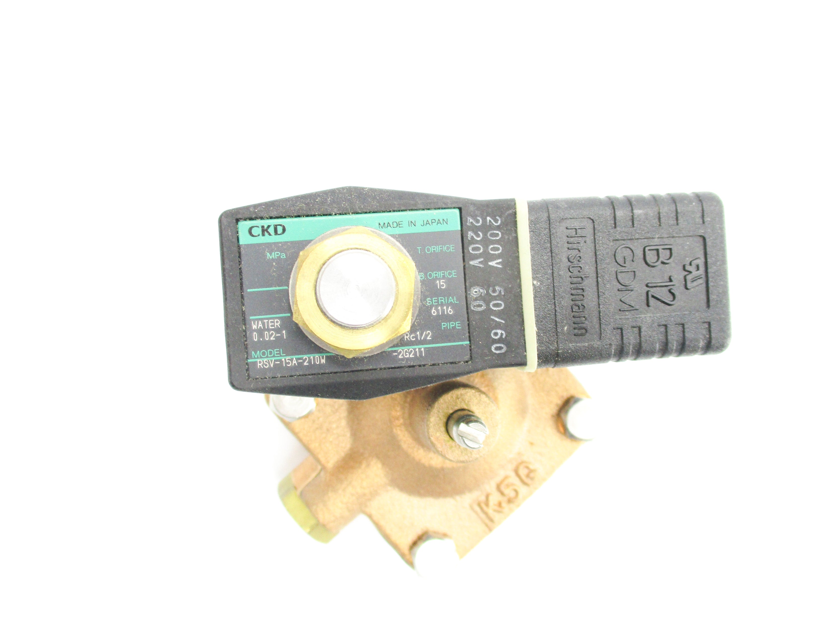 CKD RSV-15A-210W-2G211 200-220V 1/2" NSMP