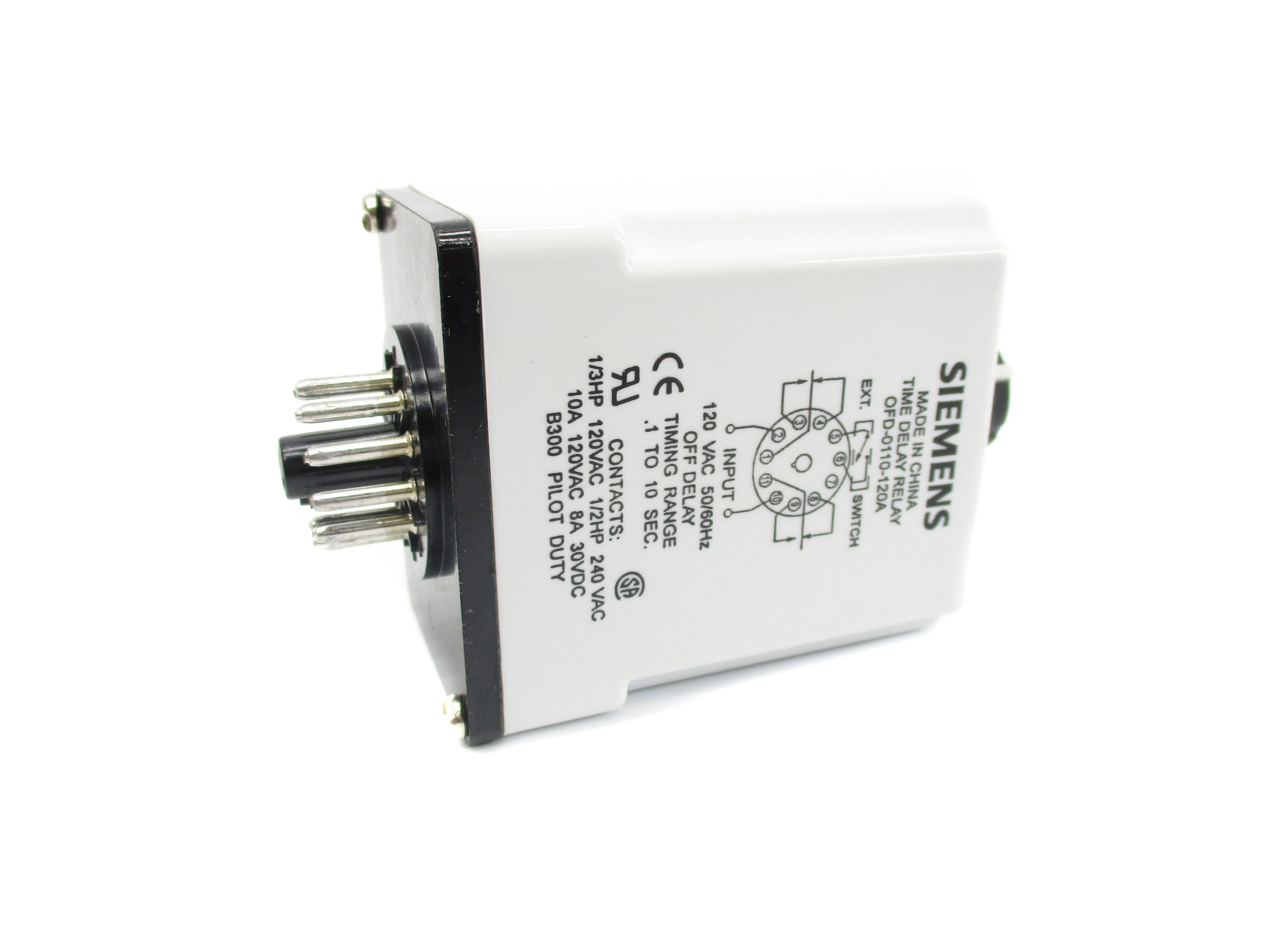 SIEMENS OFD-0110-120A 120VAC 10A .1-10 SEC. NSMP