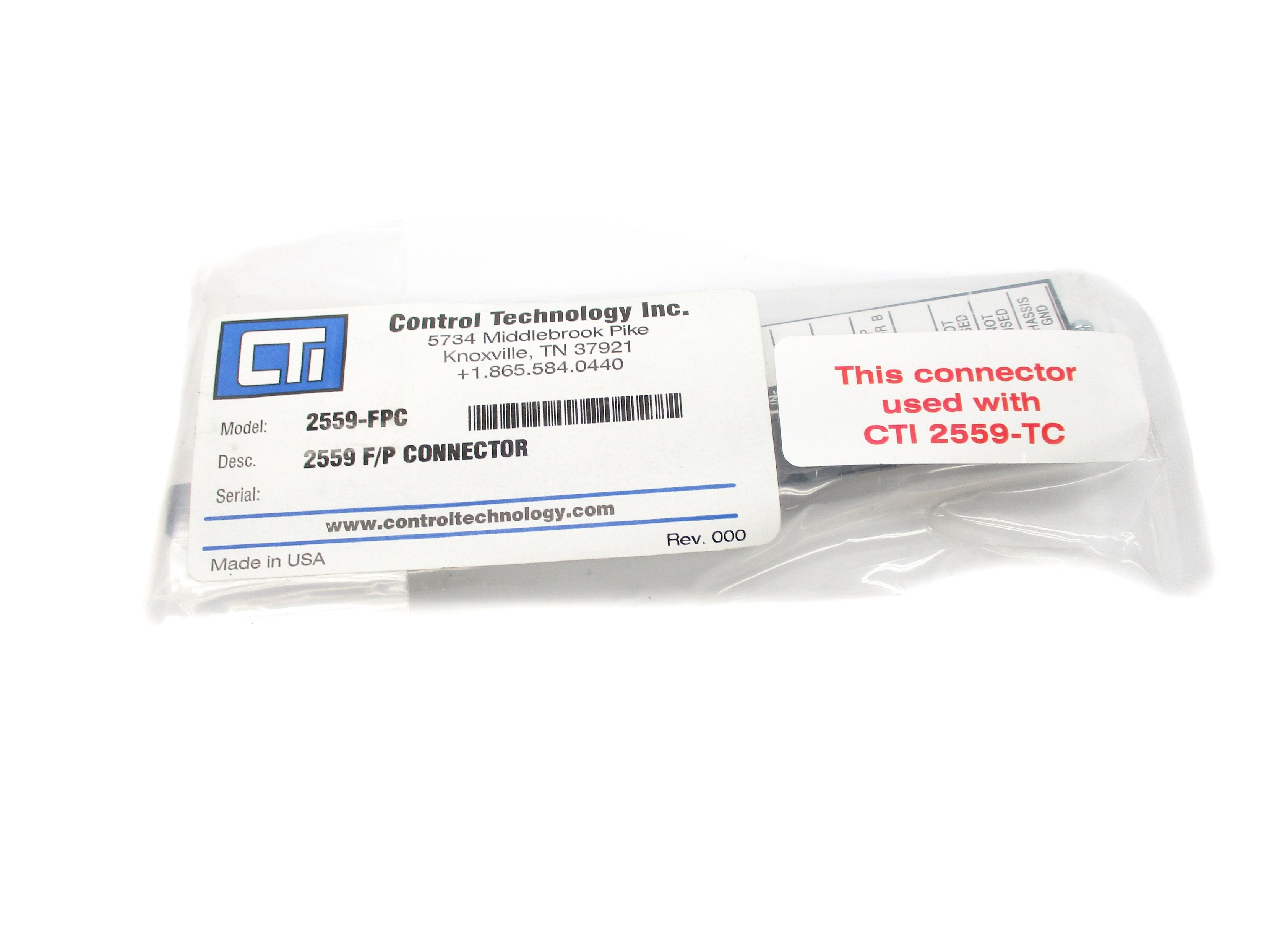 CONTROL TECHNOLOGY 2559-FPC NSMP