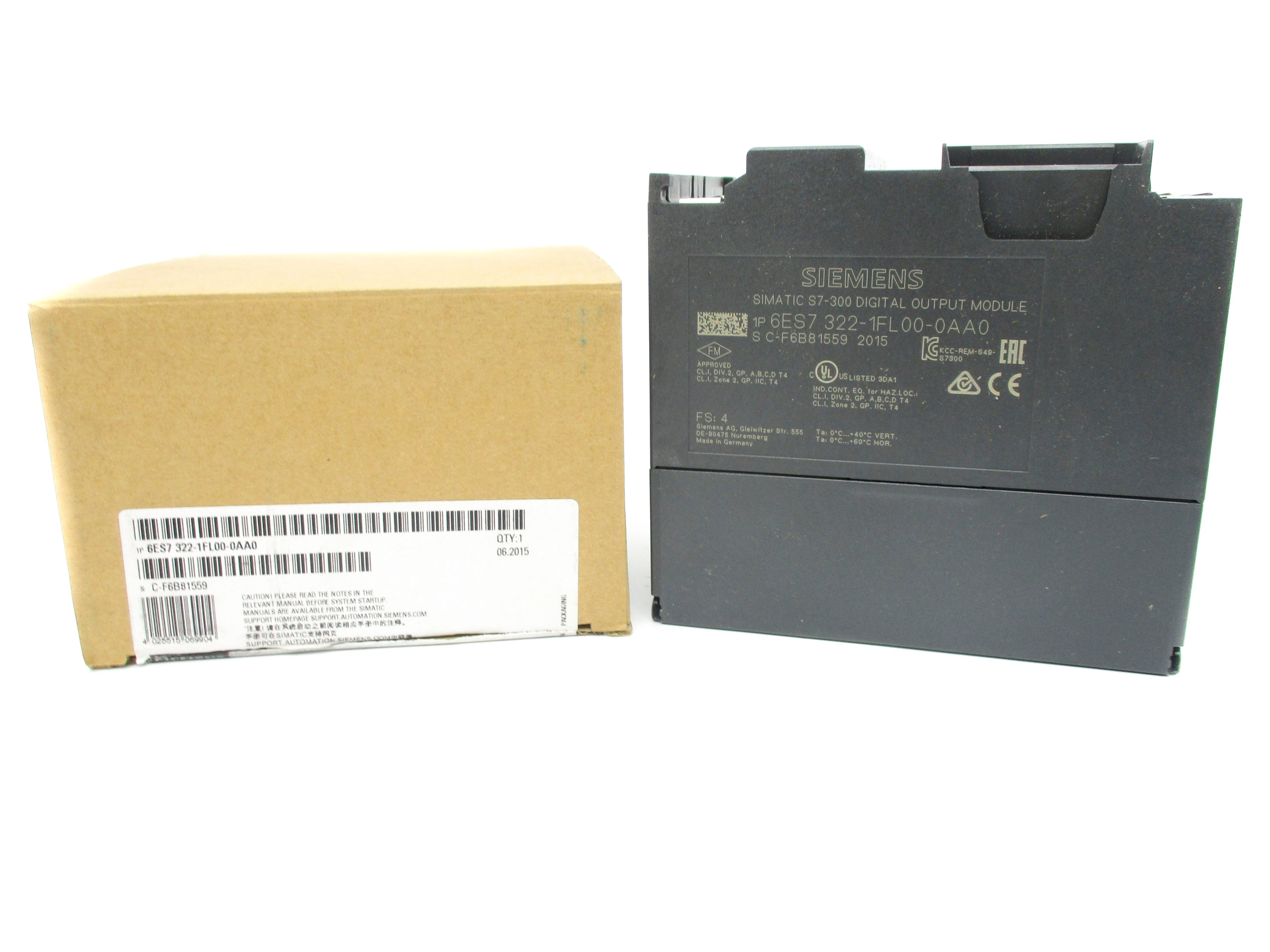 SIEMENS 6ES7322-1FL00-0AA0 (AS PICTURED) NSMP