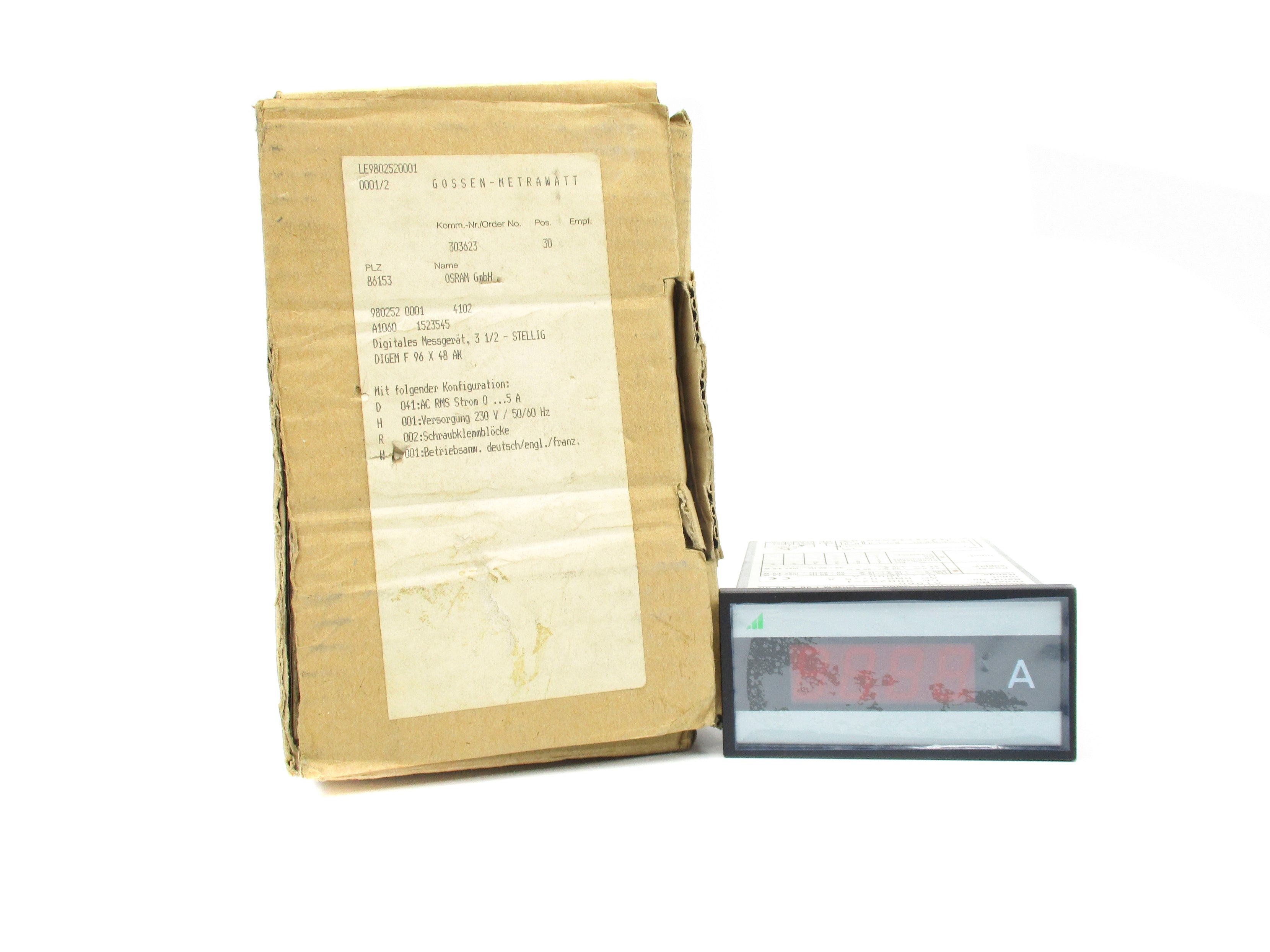 GOSSEN-METRAWATT A1060 NSMP