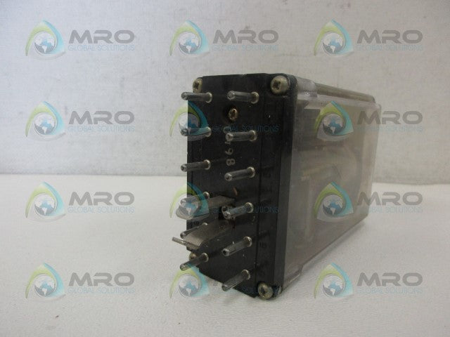 STRUTHERS-DUNN B255BXBP RELAY 110/120V *USED*