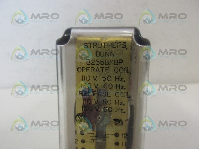 STRUTHERS-DUNN B255BXBP RELAY 110/120V *USED*