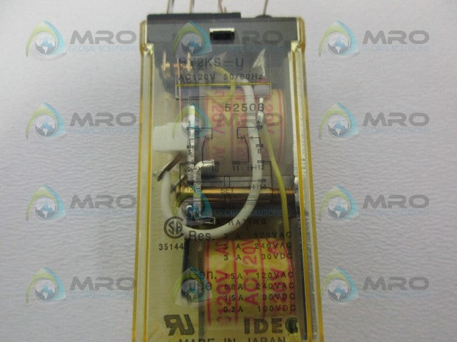 IDEC RY2KS-U RELAY 120V *USED*