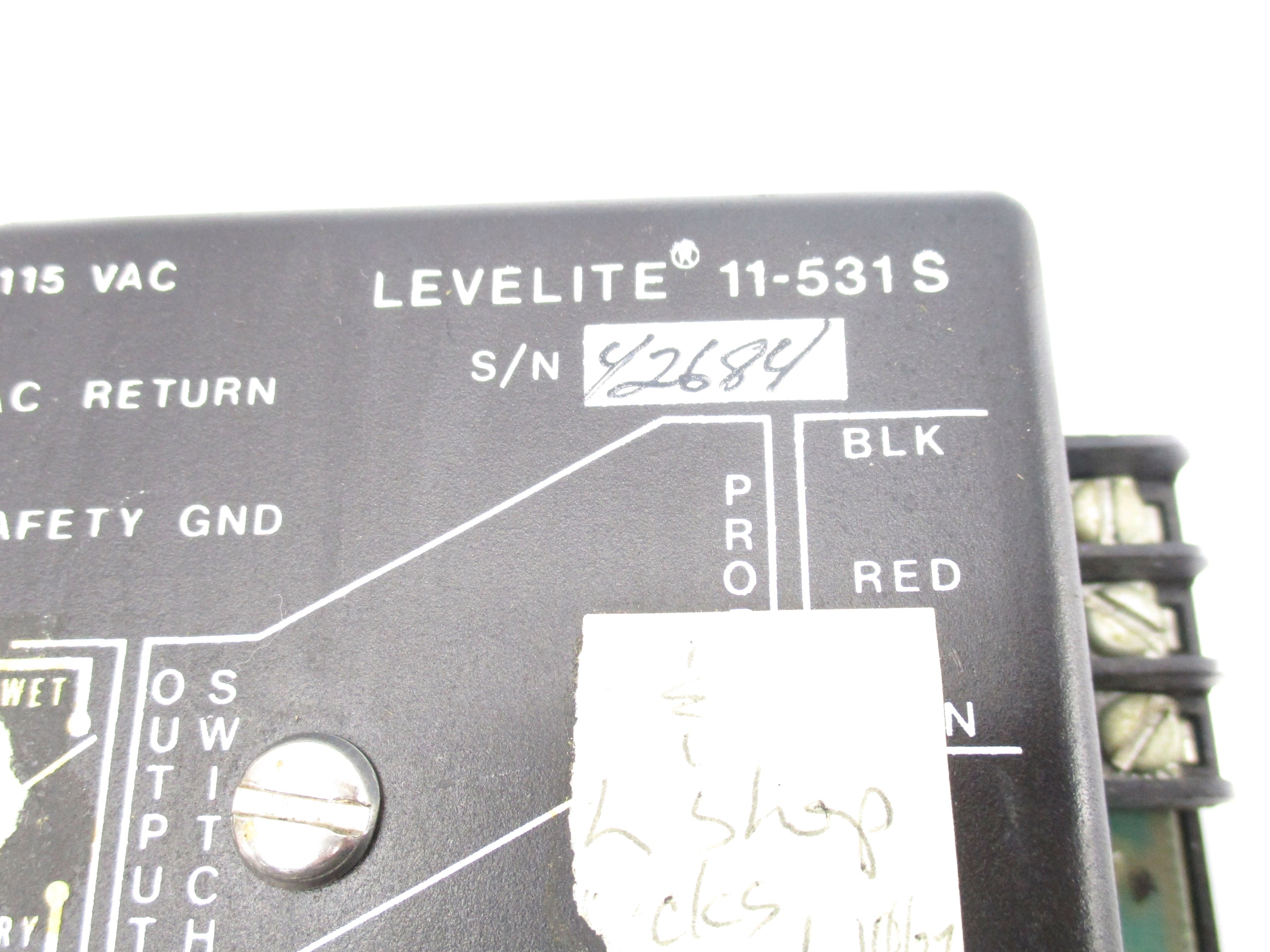 LEVELITE 11-531S 115VAC UNMP