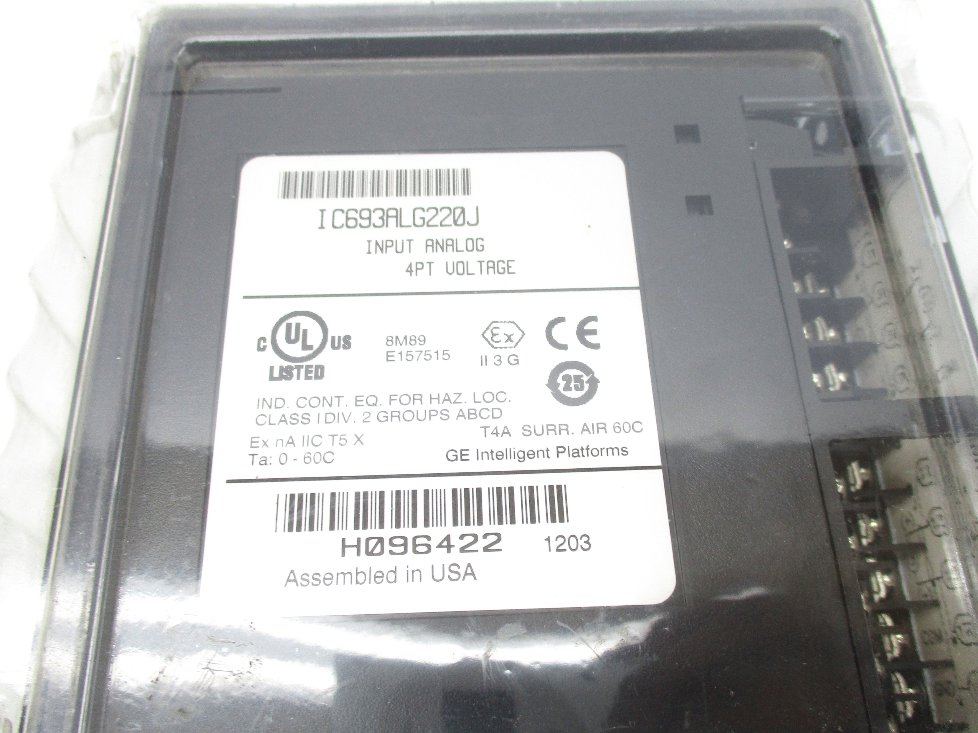 GENERAL ELECTRIC IC693ALG220J NSMP
