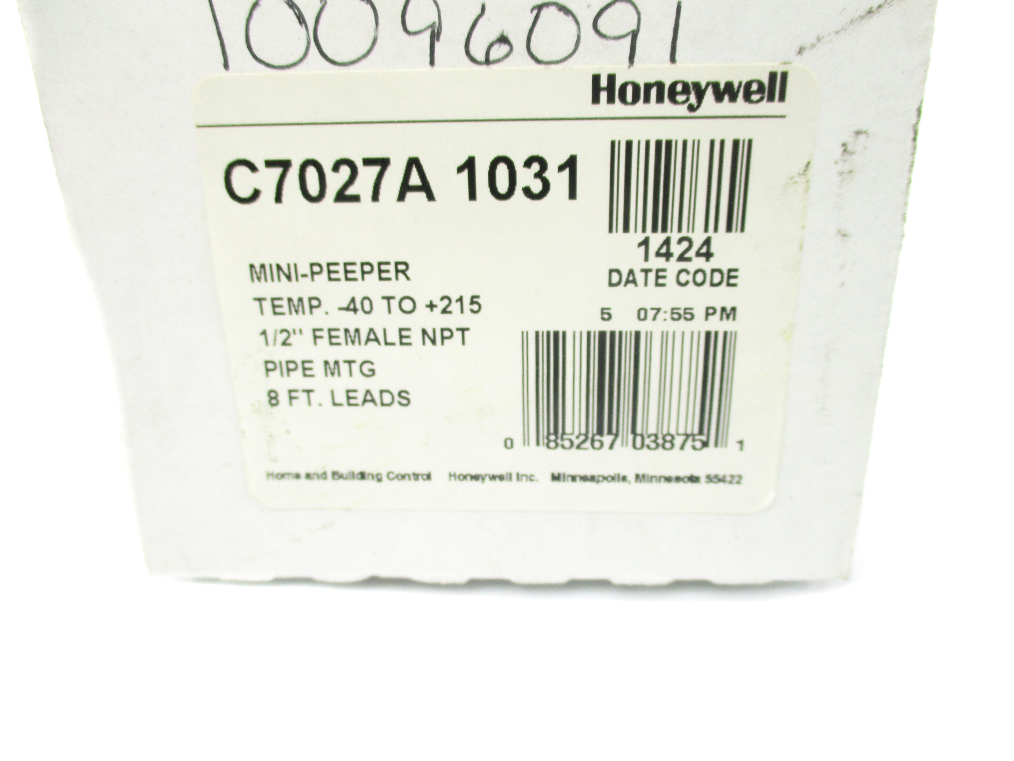 HONEYWELL C7027A1031 1/2" NSMP