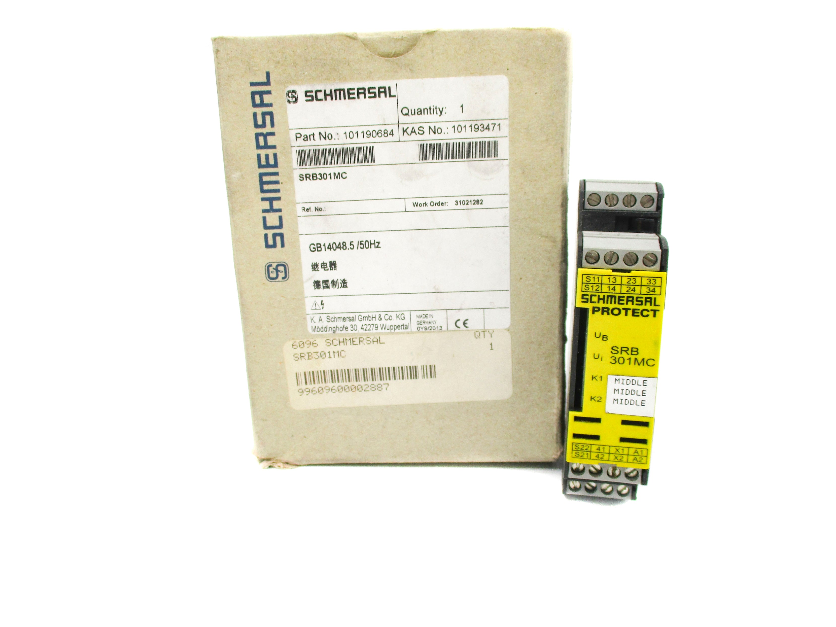 SCHMERSAL 101190684 6A 24VDC NSMP