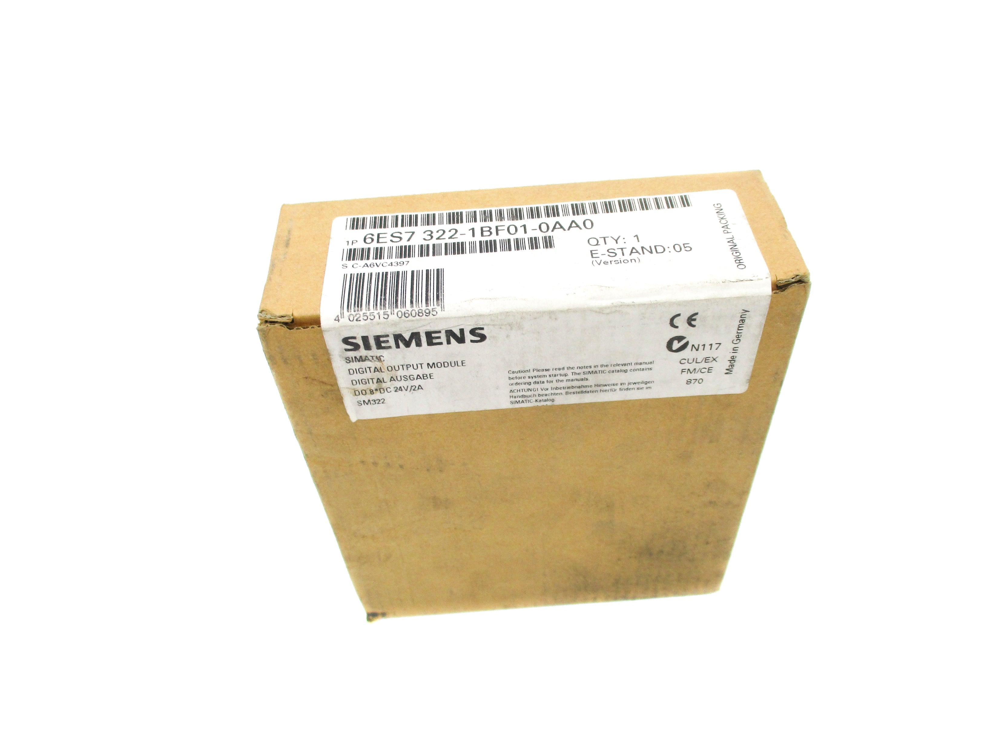 SIEMENS 6ES7322-1BF01-0AA0 24V NSFS