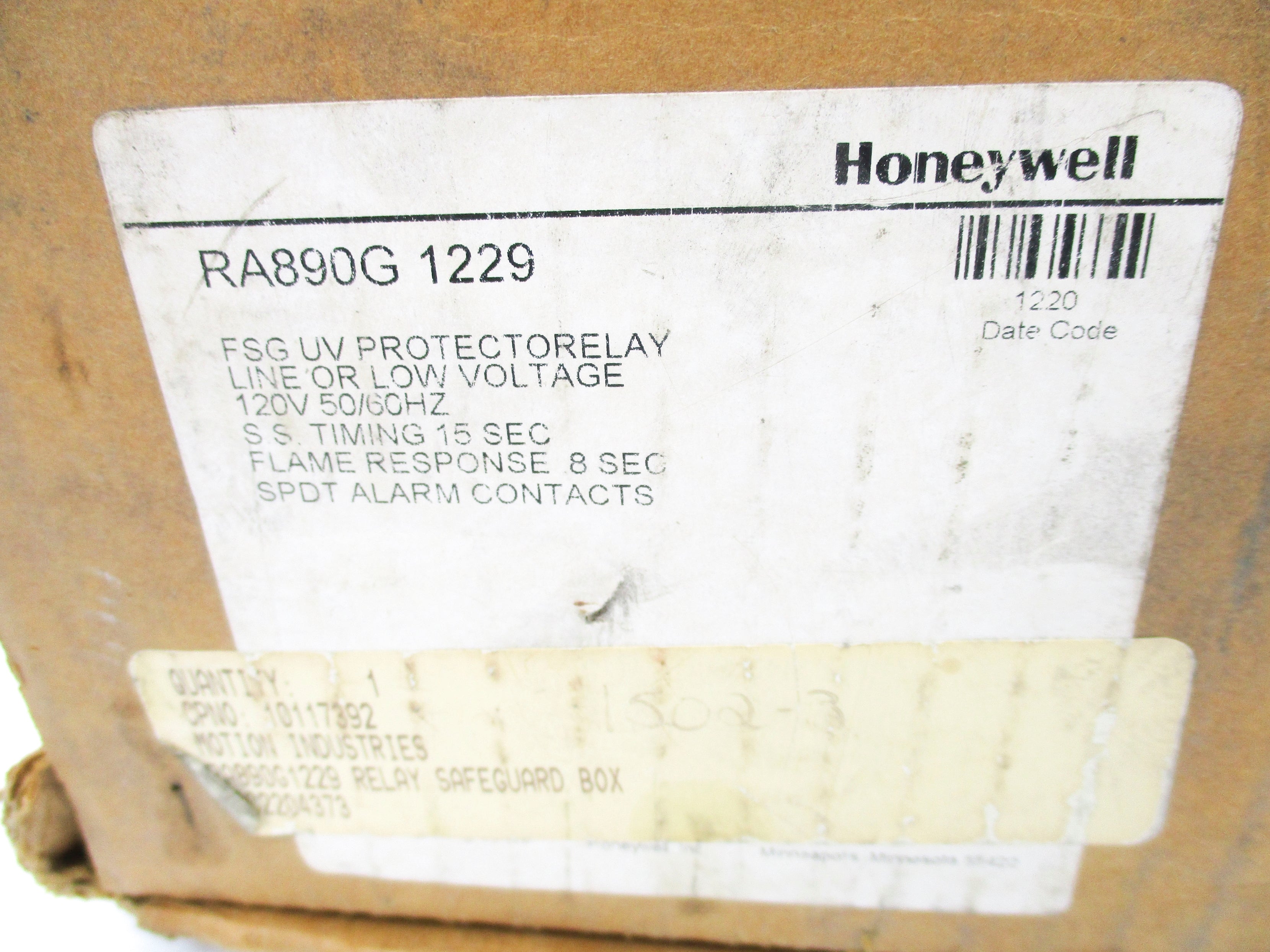 HONEYWELL RA890G1229 NSMP