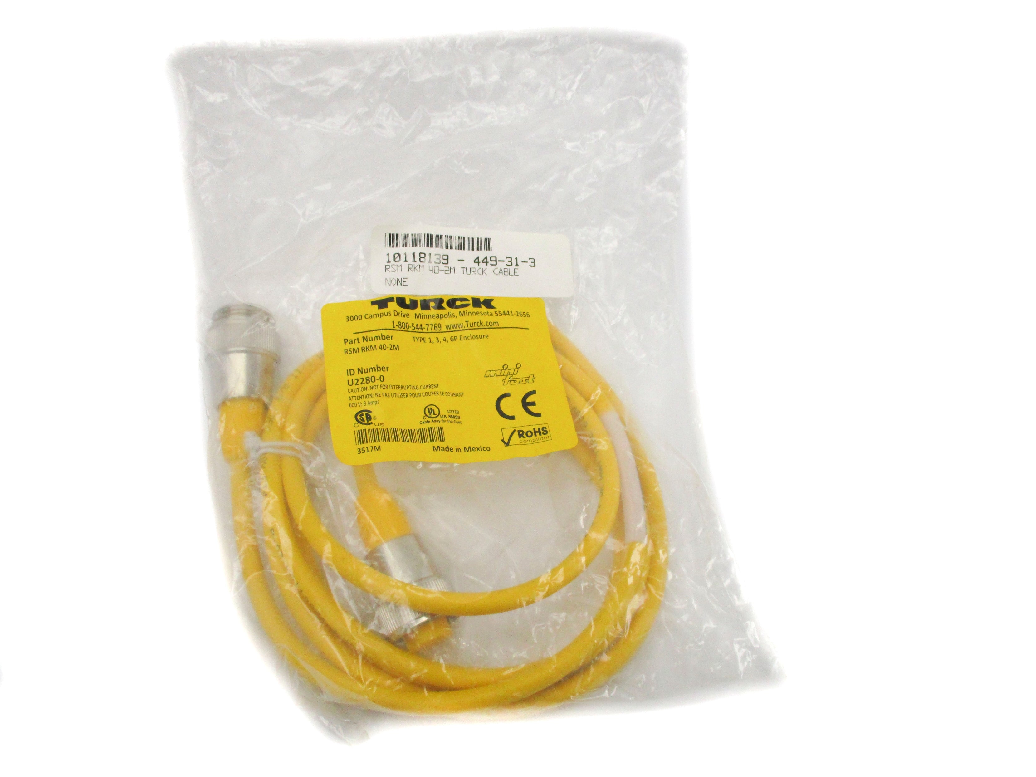 TURCK RSMRKM40-2M NSMP