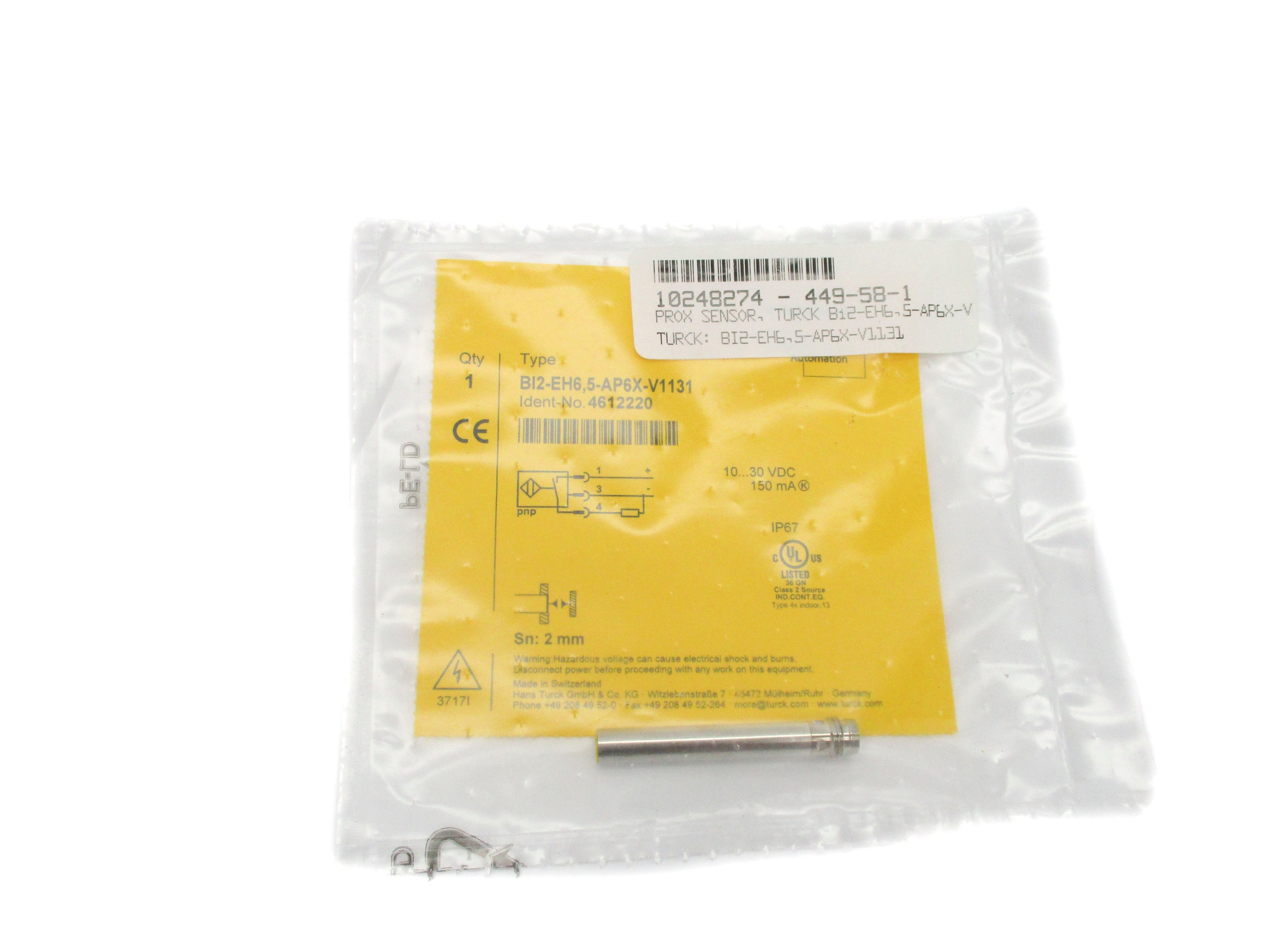 TURCK BI2-EH65-AP6X-V1131 NSMP