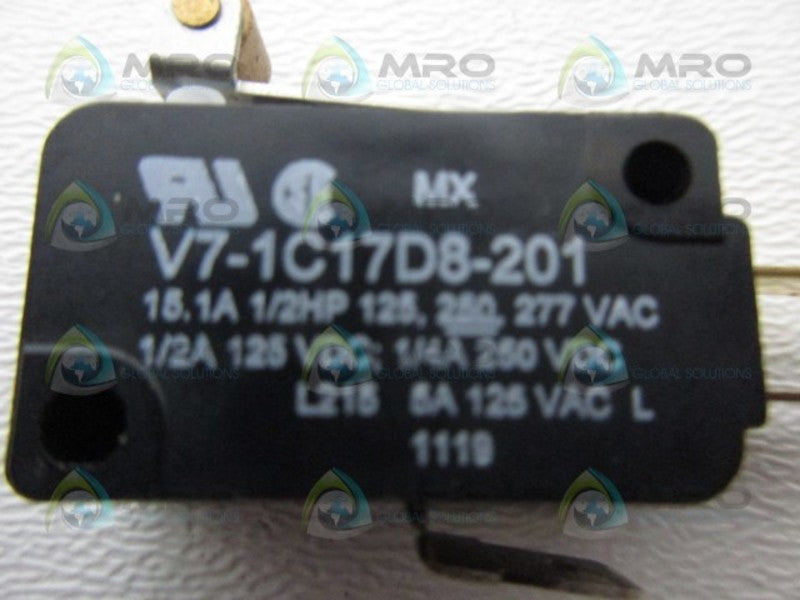 MICRO SWITCH V7-1C17D8-201 SNAP ACTION SWITCH *USED*