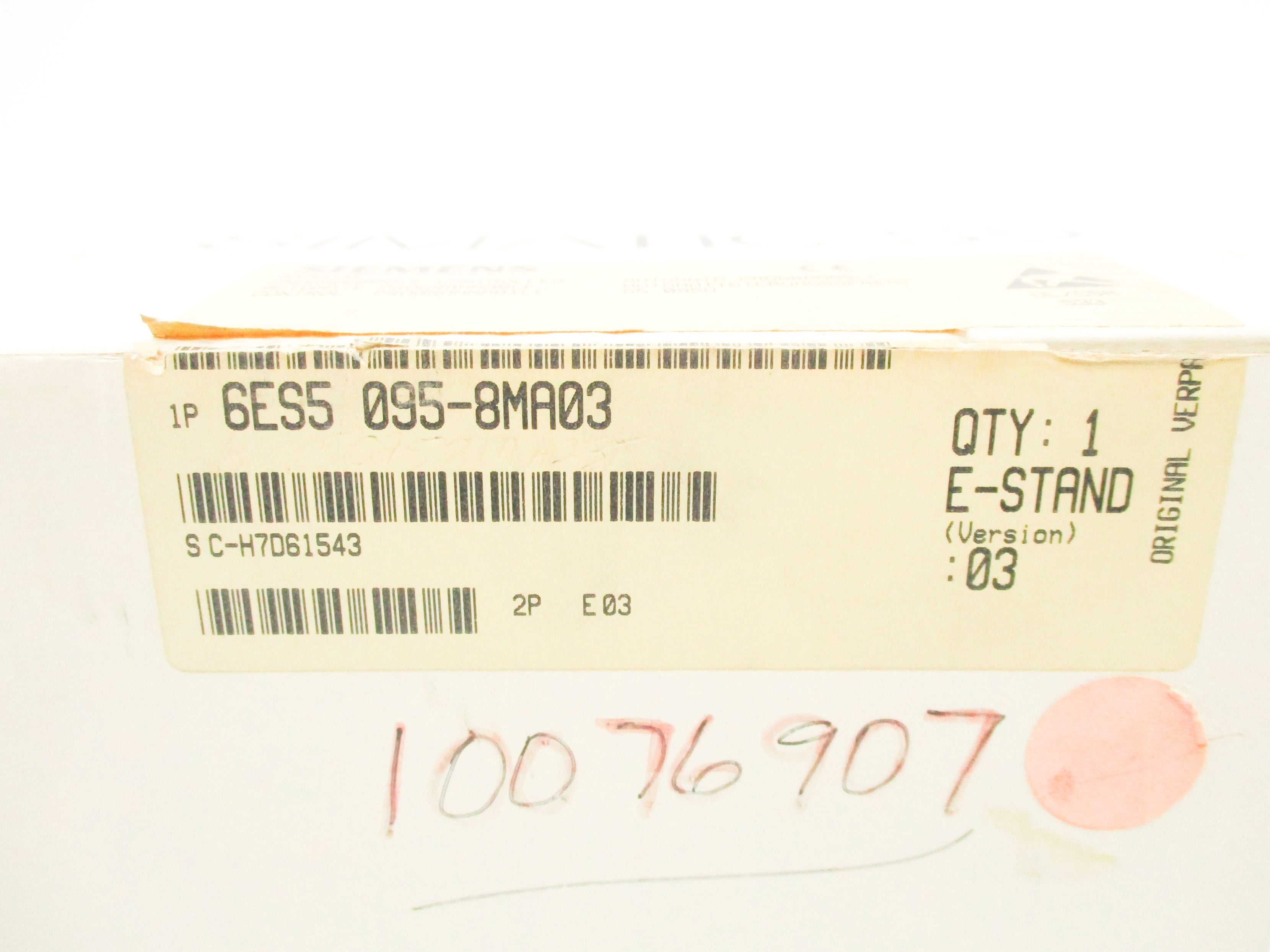SIEMENS 6ES5095-8MA03 24VDC NSMP
