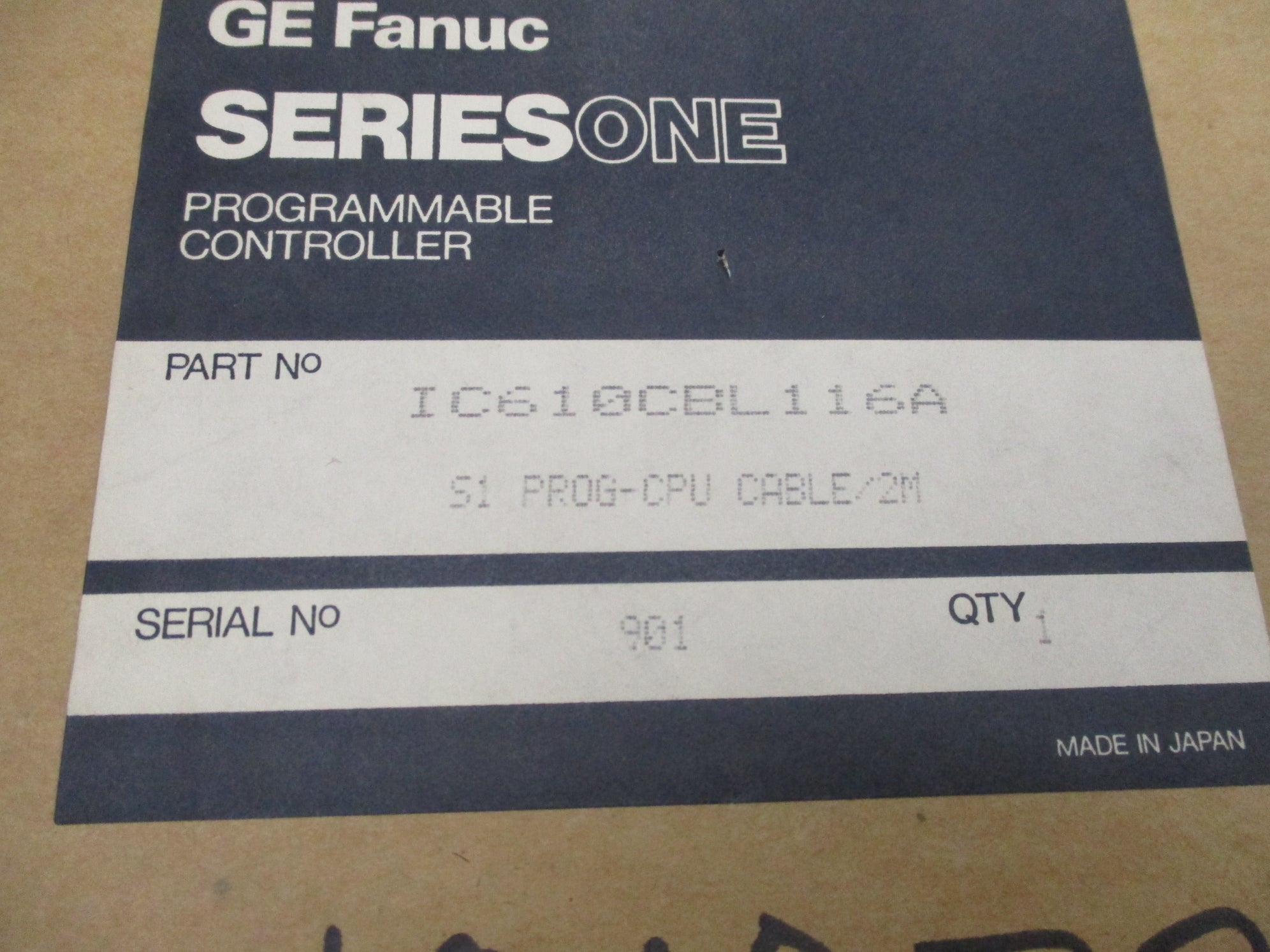GE FANUC IC610CBL116A NSMP