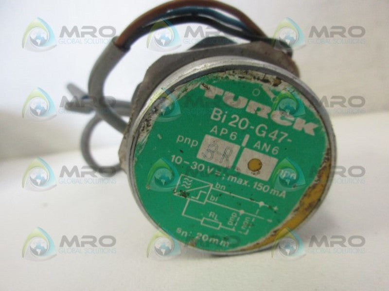 TURCK BI20-G47-AN6X PROXIMITY SENSOR  UNMP
