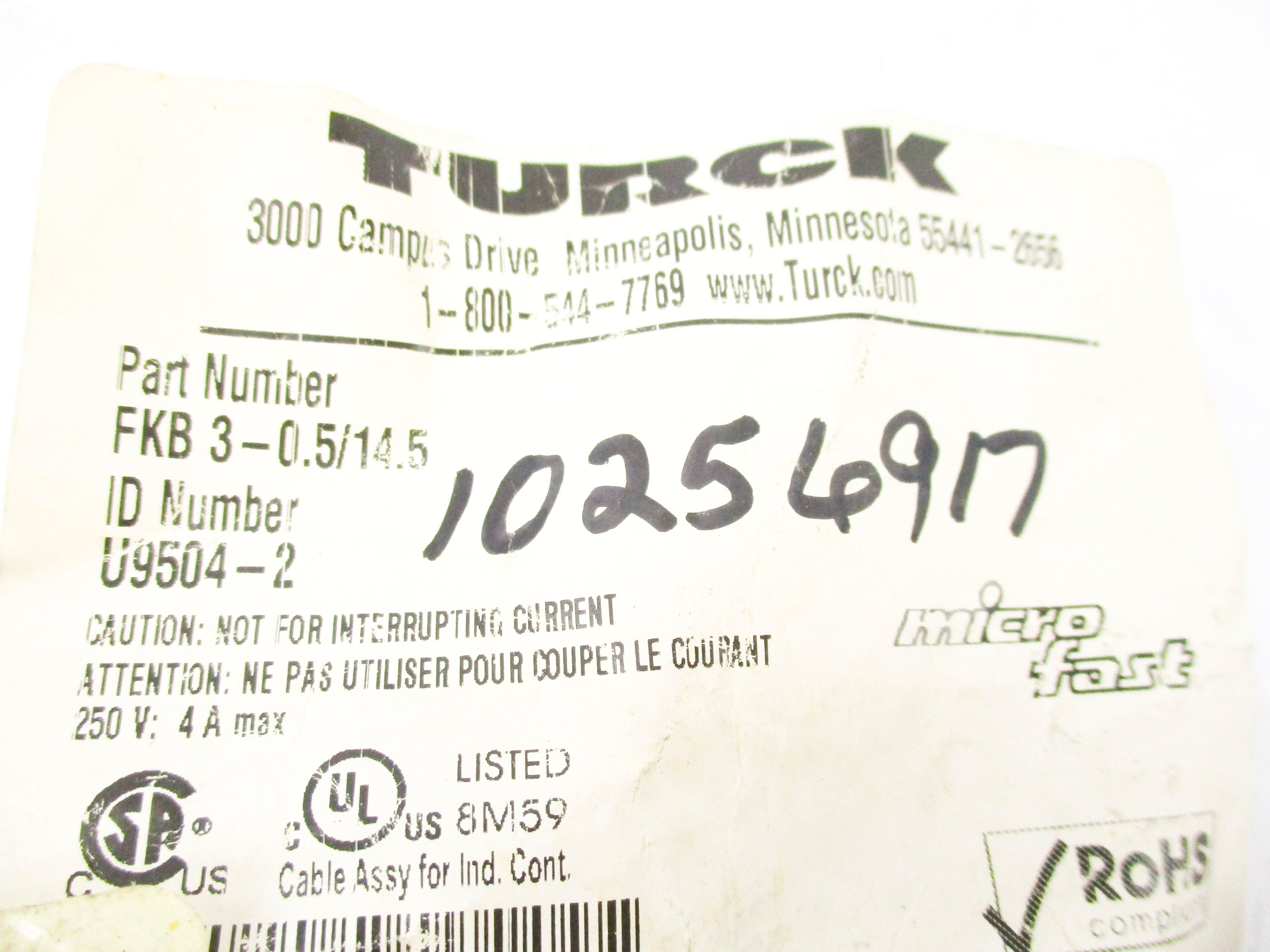 TURCK FKB3-0.5/14.5 NSMP