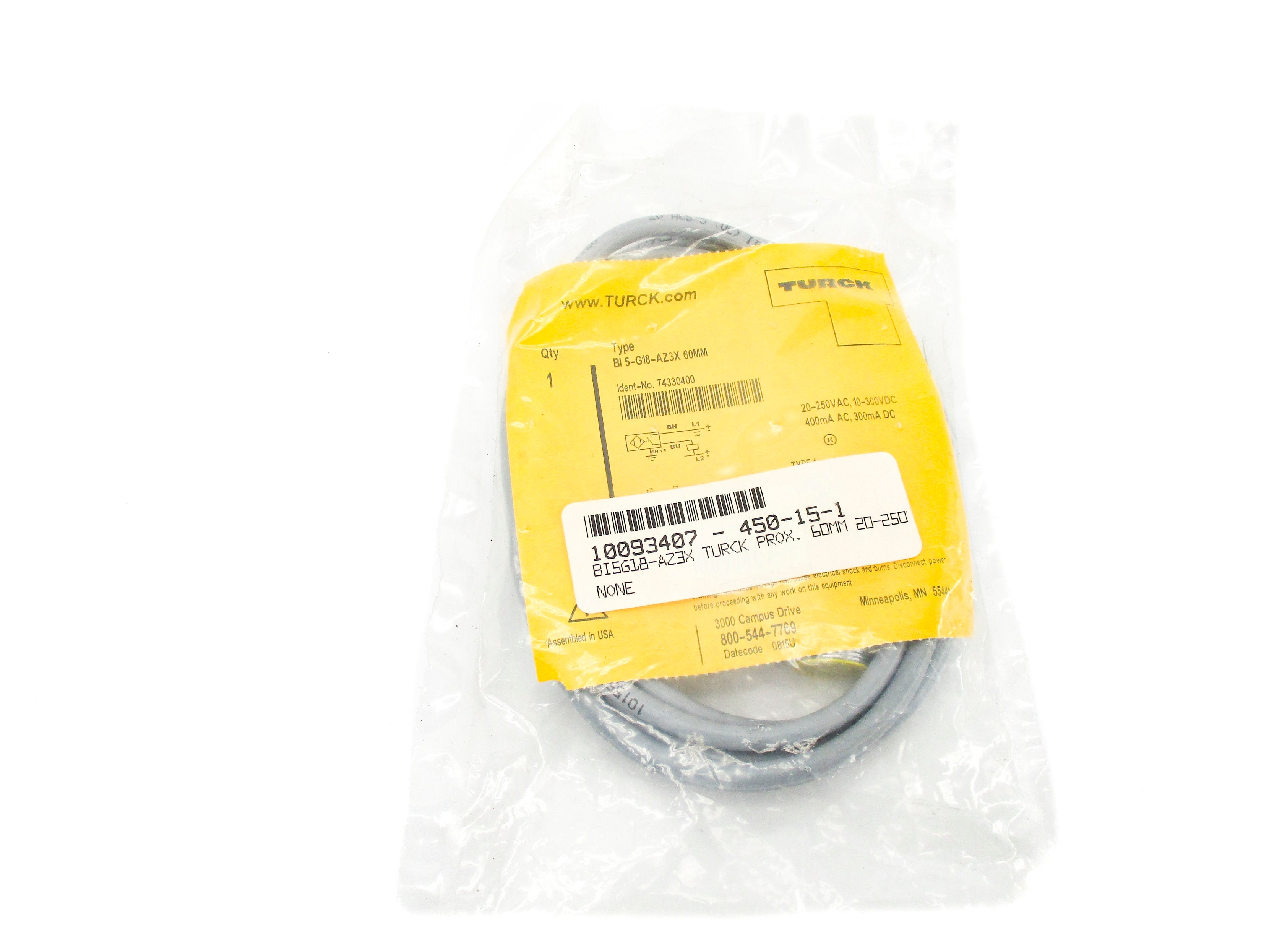 TURCK BI5-G18-AZ3X60MM NSMP