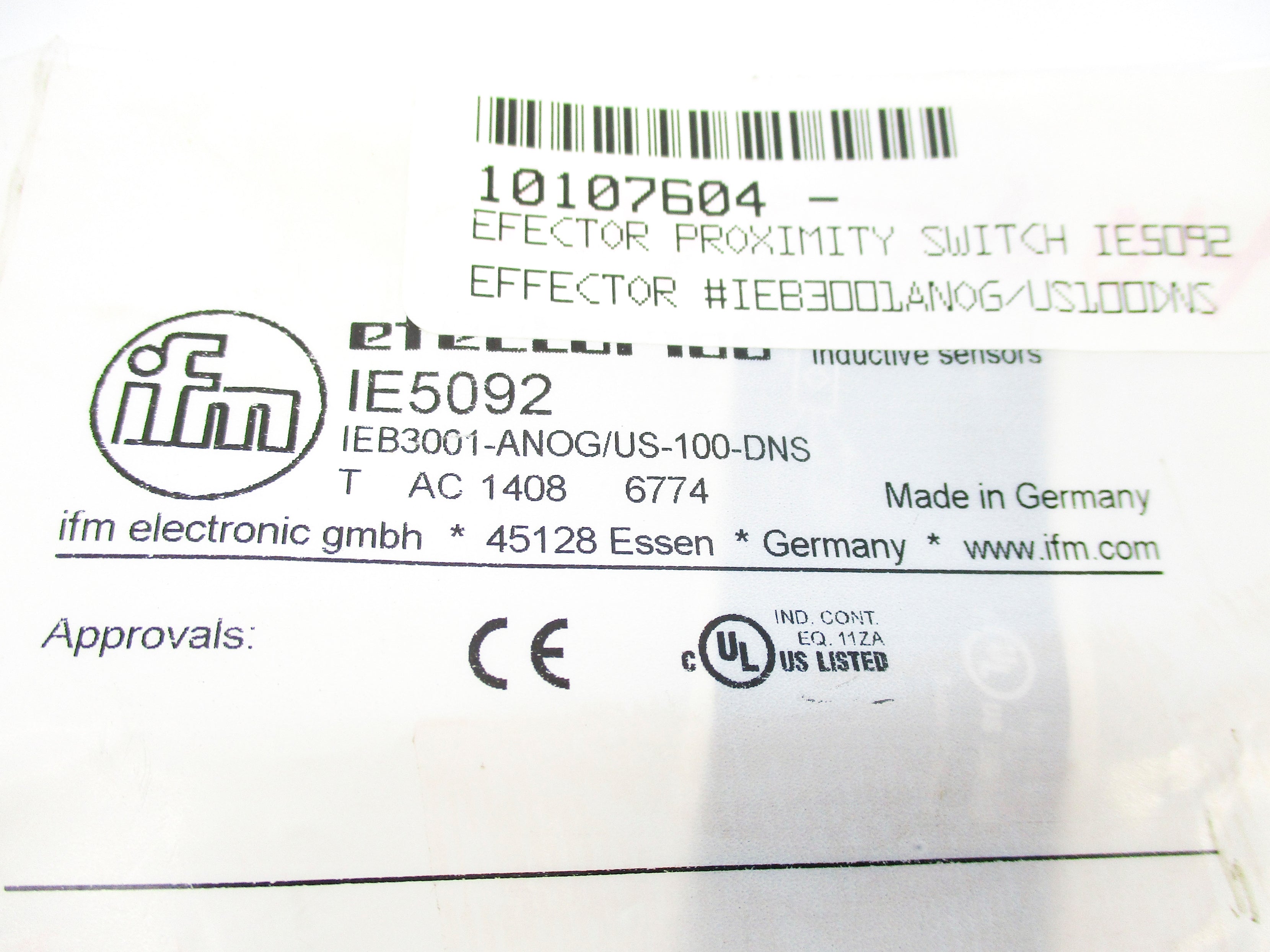 IFM EFECTOR IE5092 NSMP