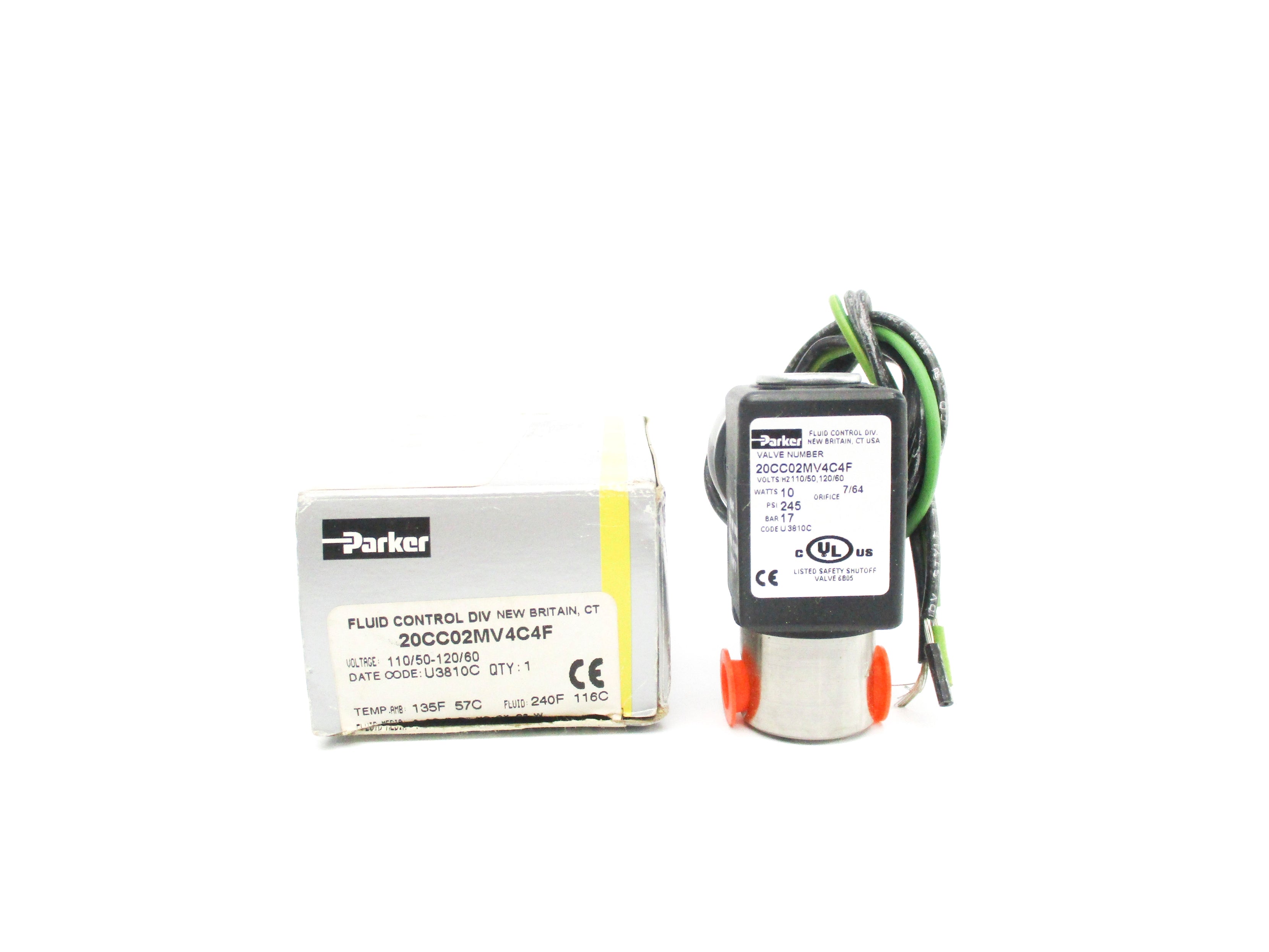 PARKER 20CC02MV4C4F 120V 245PSI NSMP