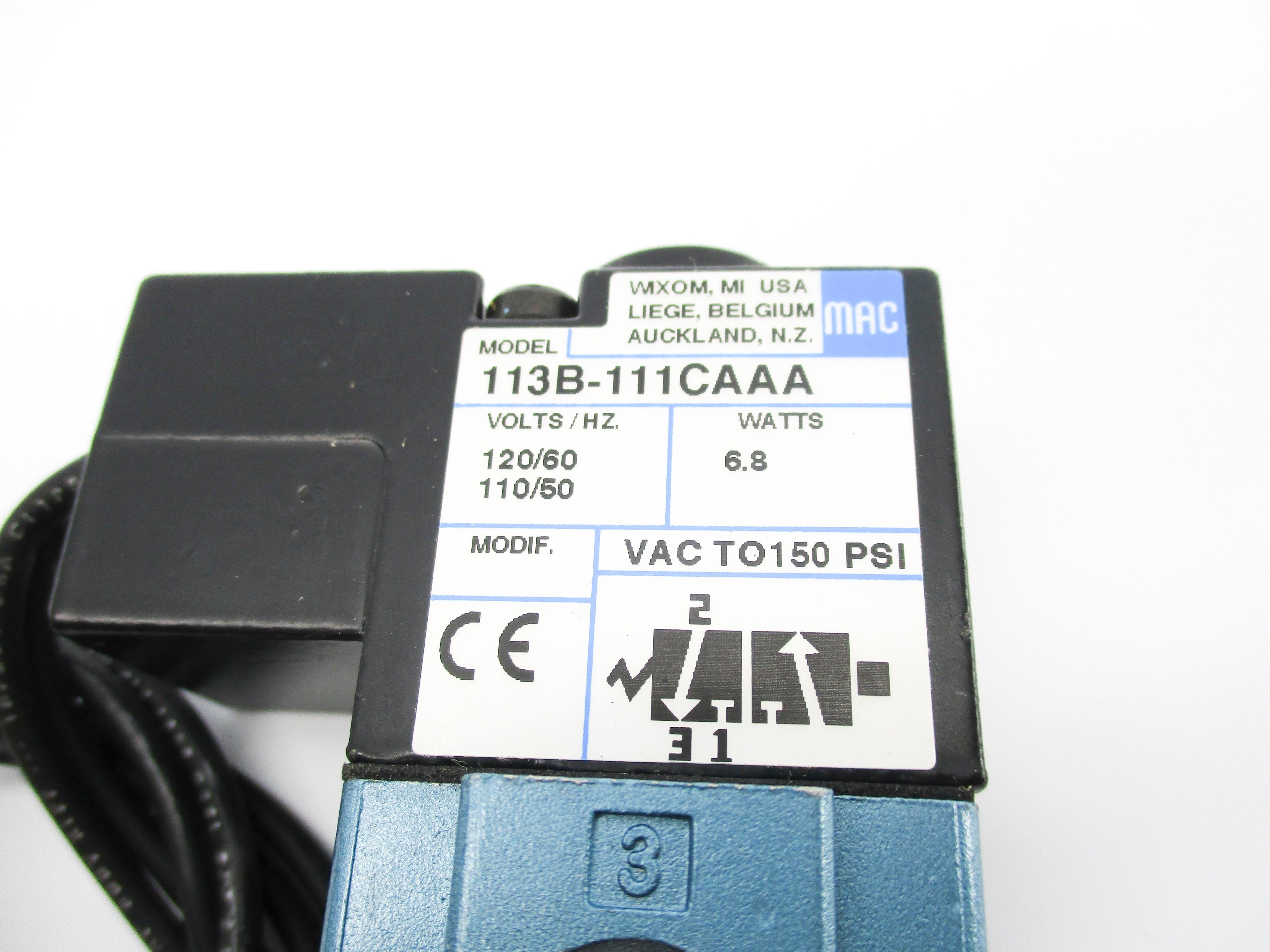 MAC 113B-111CAAA 120V 150PSI NSNP