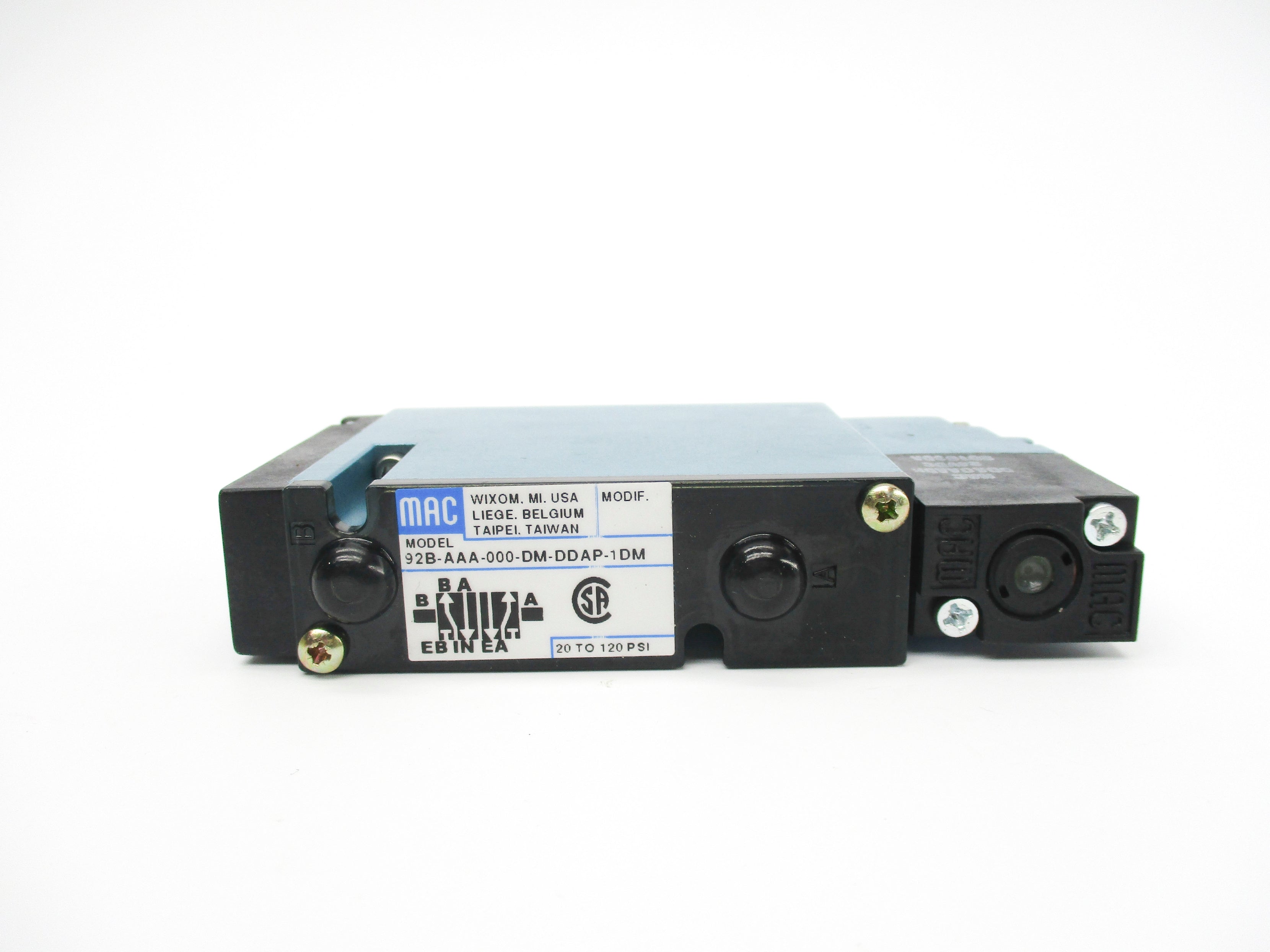 MAC 92B-AAA-000-DM-DDAP-1DM 24VDC 20-120PSI NSMP