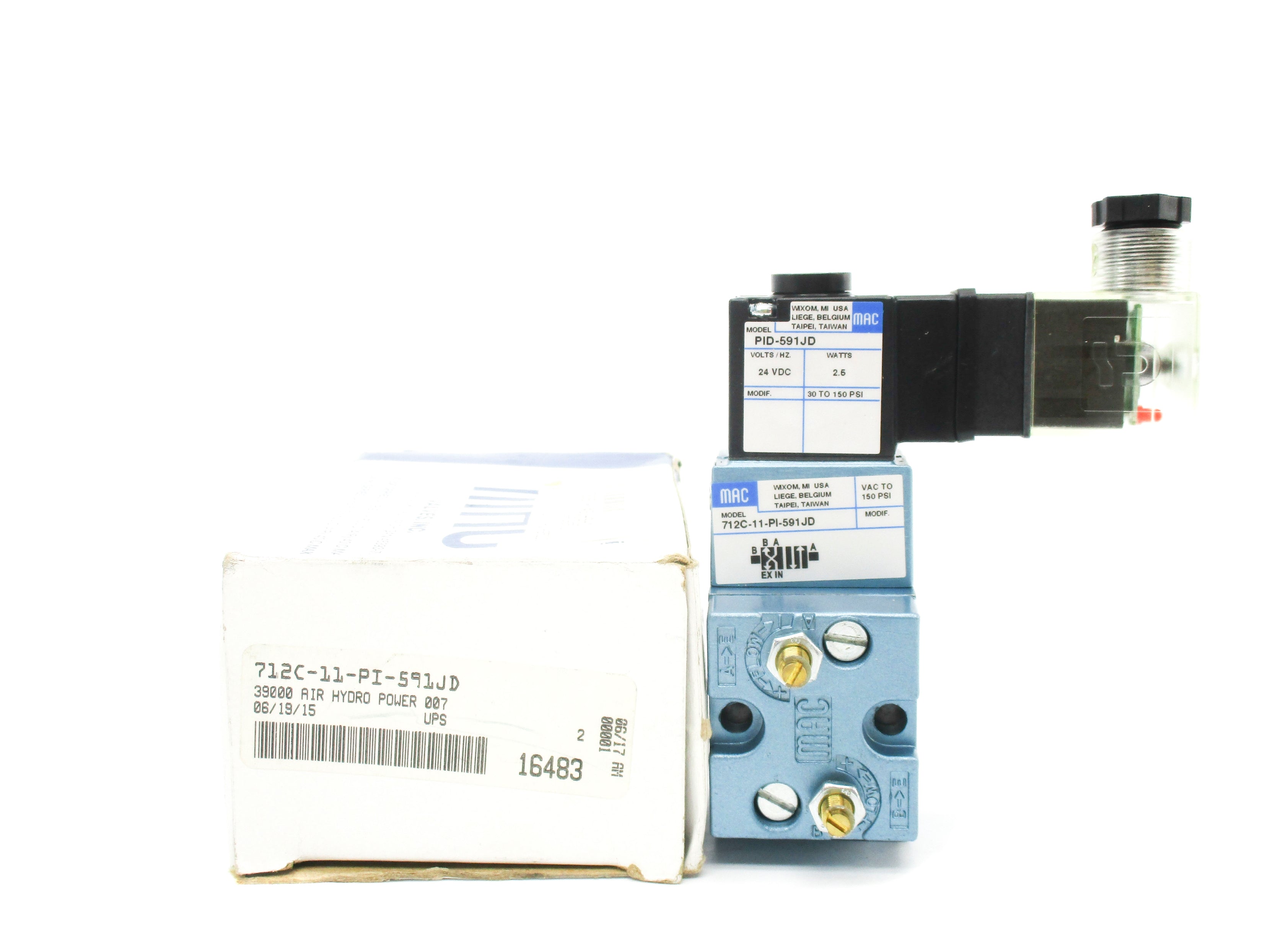 MAC 712C-11-PI-591JD 24VDC 30-150PSI NSMP