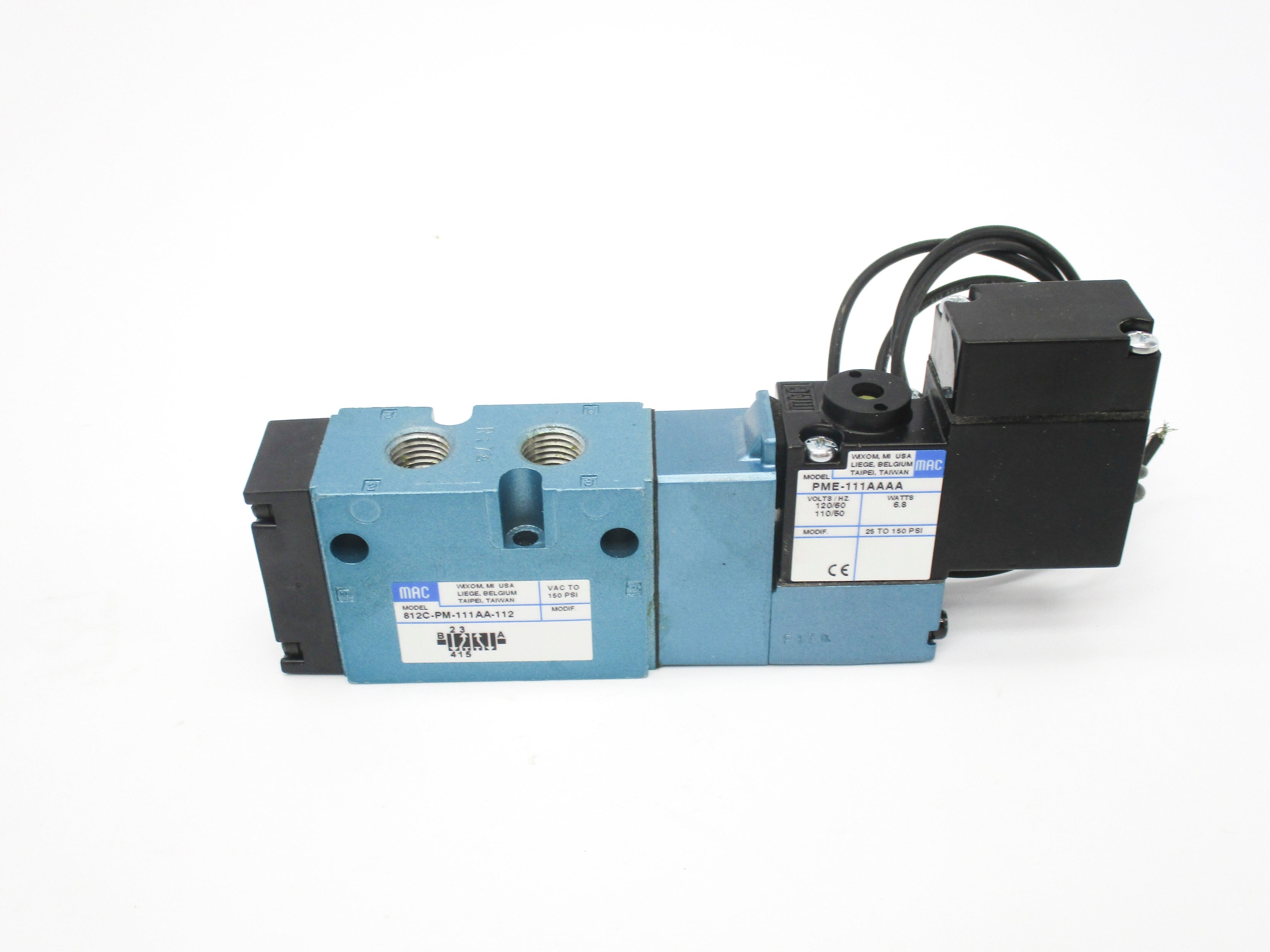 MAC 812C-PM-111AA-112 120/100V 25-150PSI NSMP