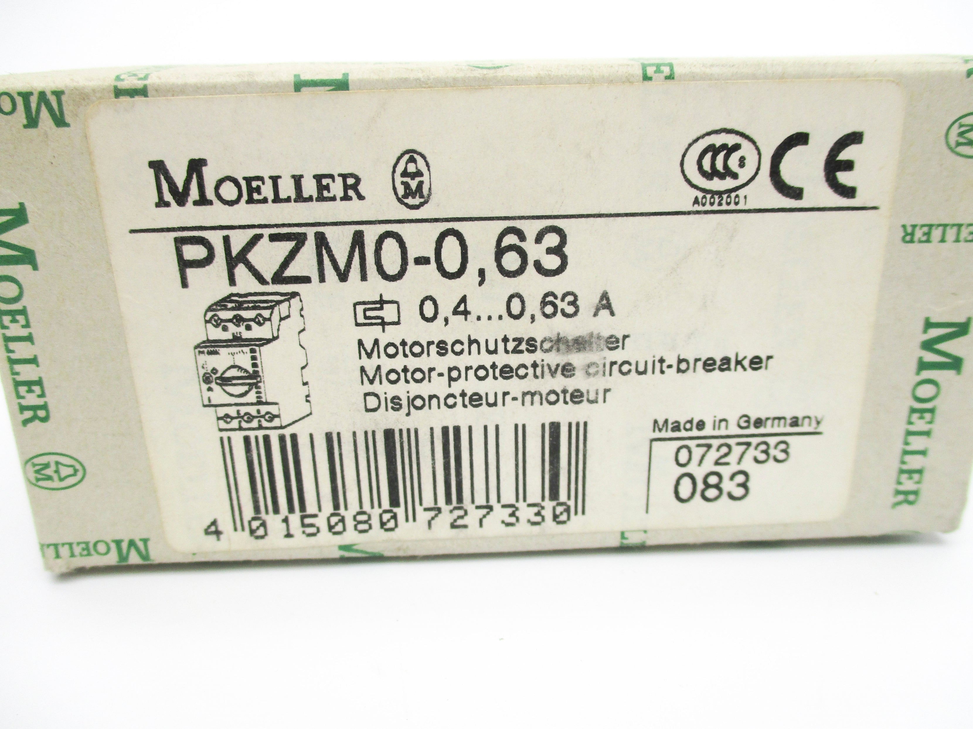 KLOCKNER MOELLER PKZM0-0,63 6000V 0.4-0.63A NSMP