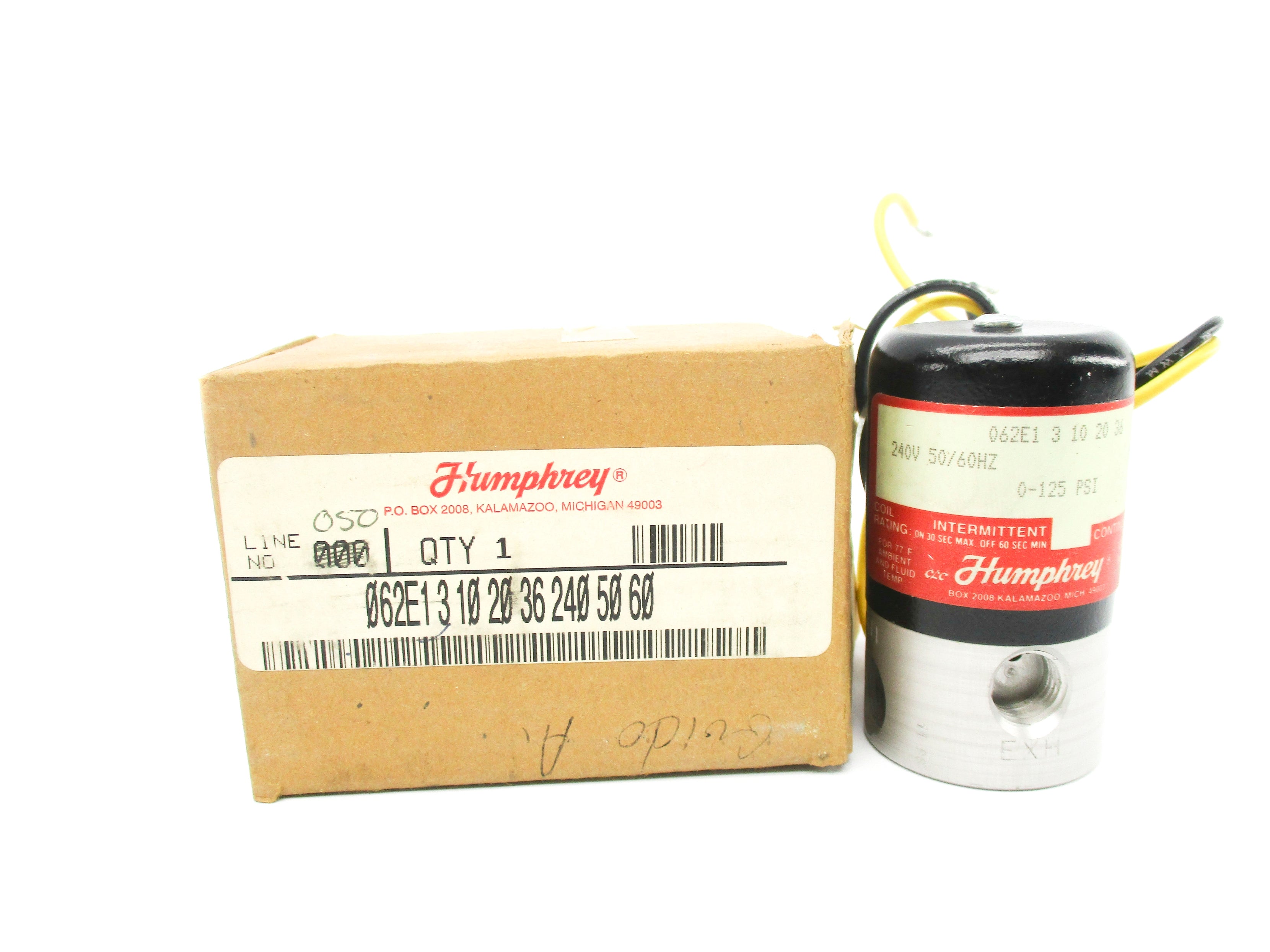 HUMPHREY 062E131020362405060 240V 0-125PSI NSMP
