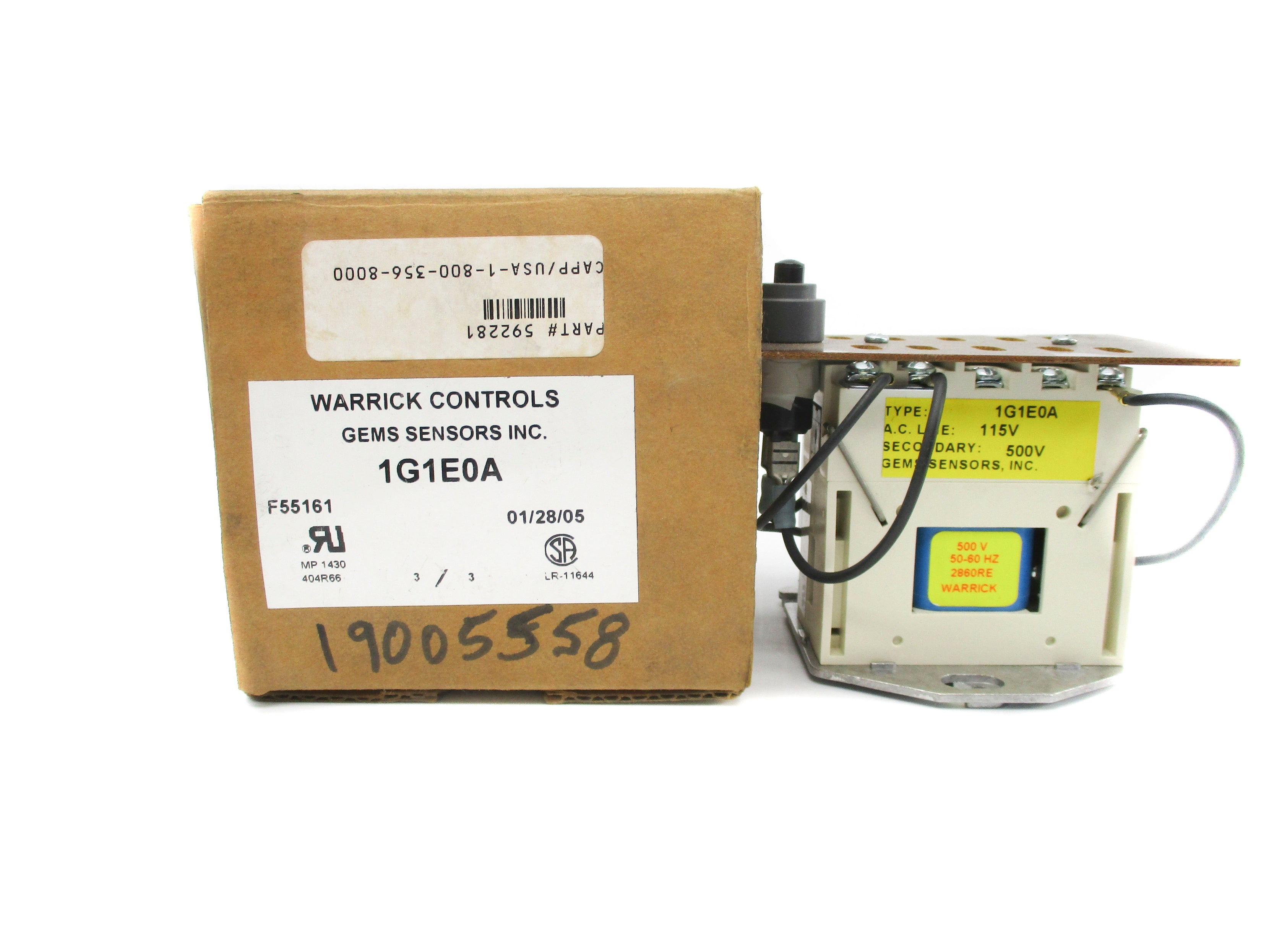 WARRICK CONTROLS 1G1E0A 16/8A 500V NSMP