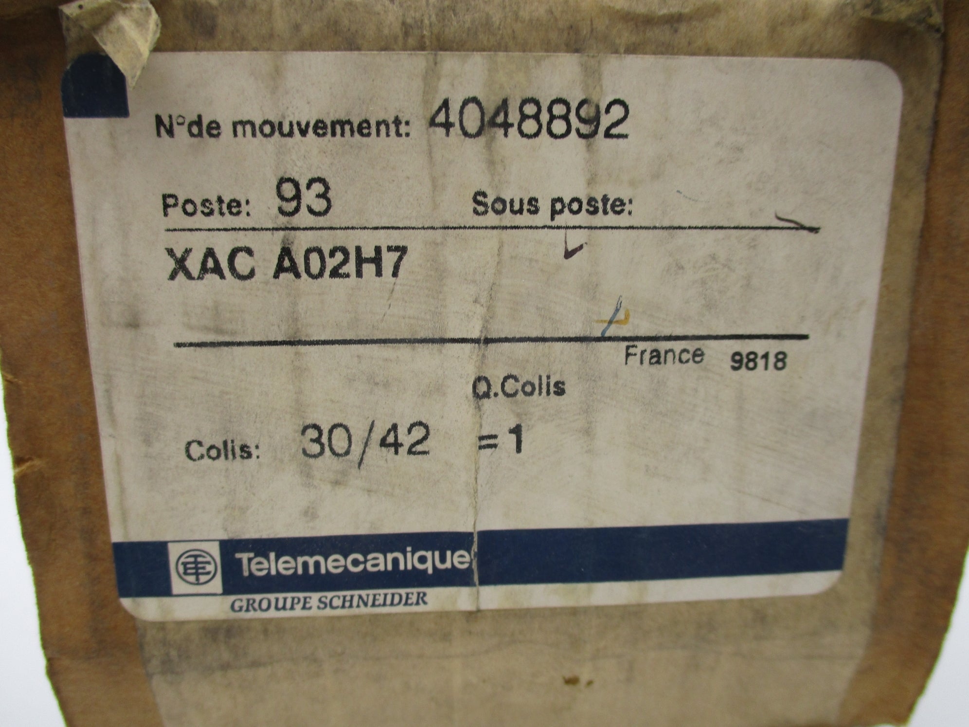 TELEMECANIQUE XACA02H7 NSFS