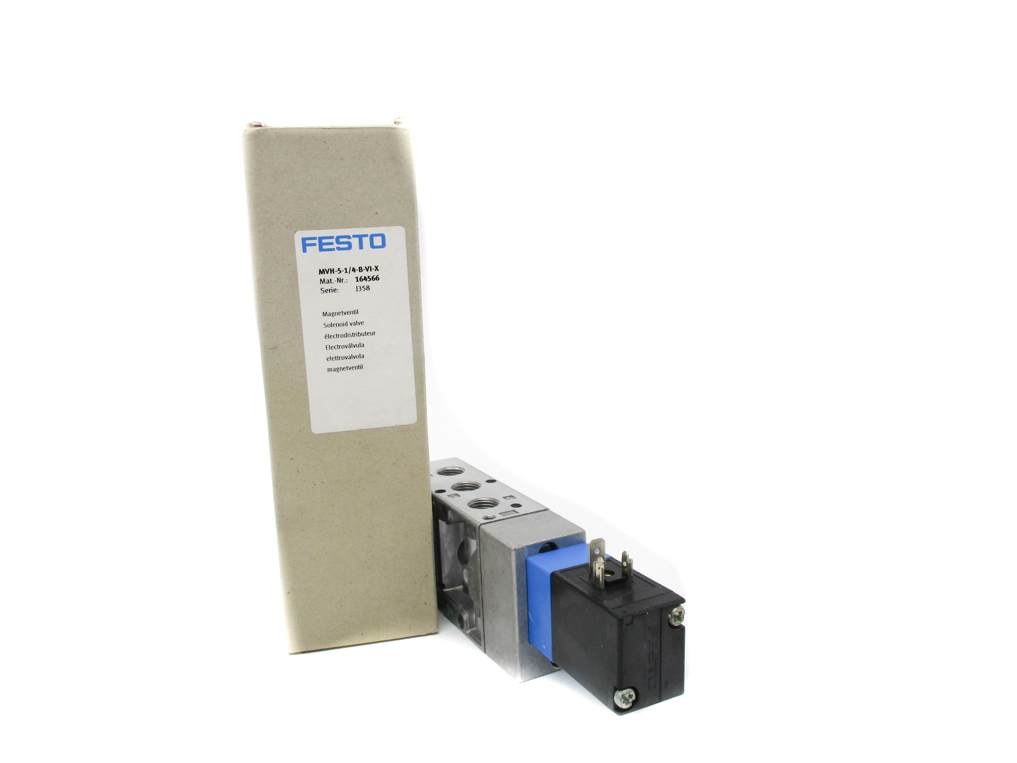 FESTO MVH-5-1/4-B-VI-X 28-145PSI NSMP
