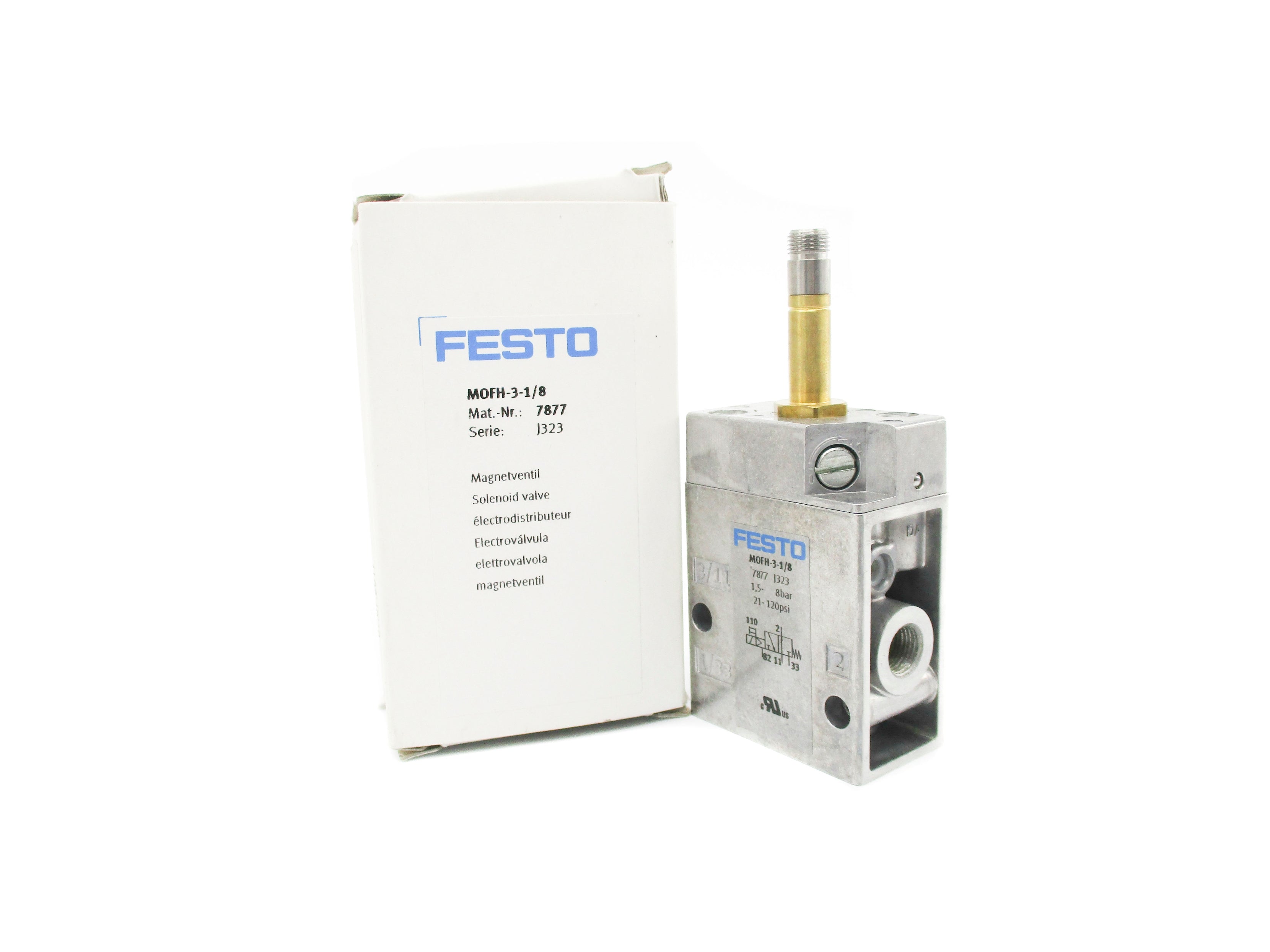 FESTO MOFH-3-1/8 7877 SER. J323 21-120PSI NSMP
