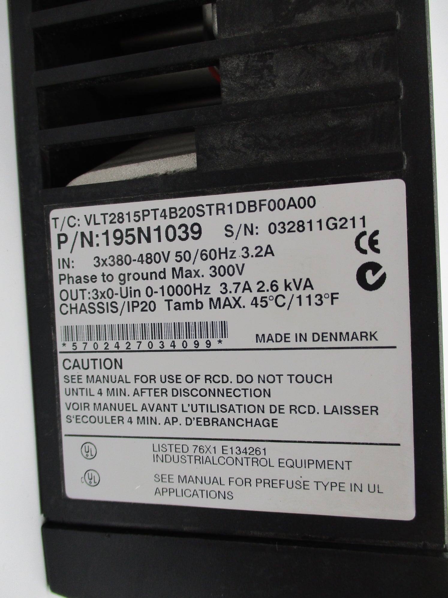 DANFOSS 195N1039 NSNP
